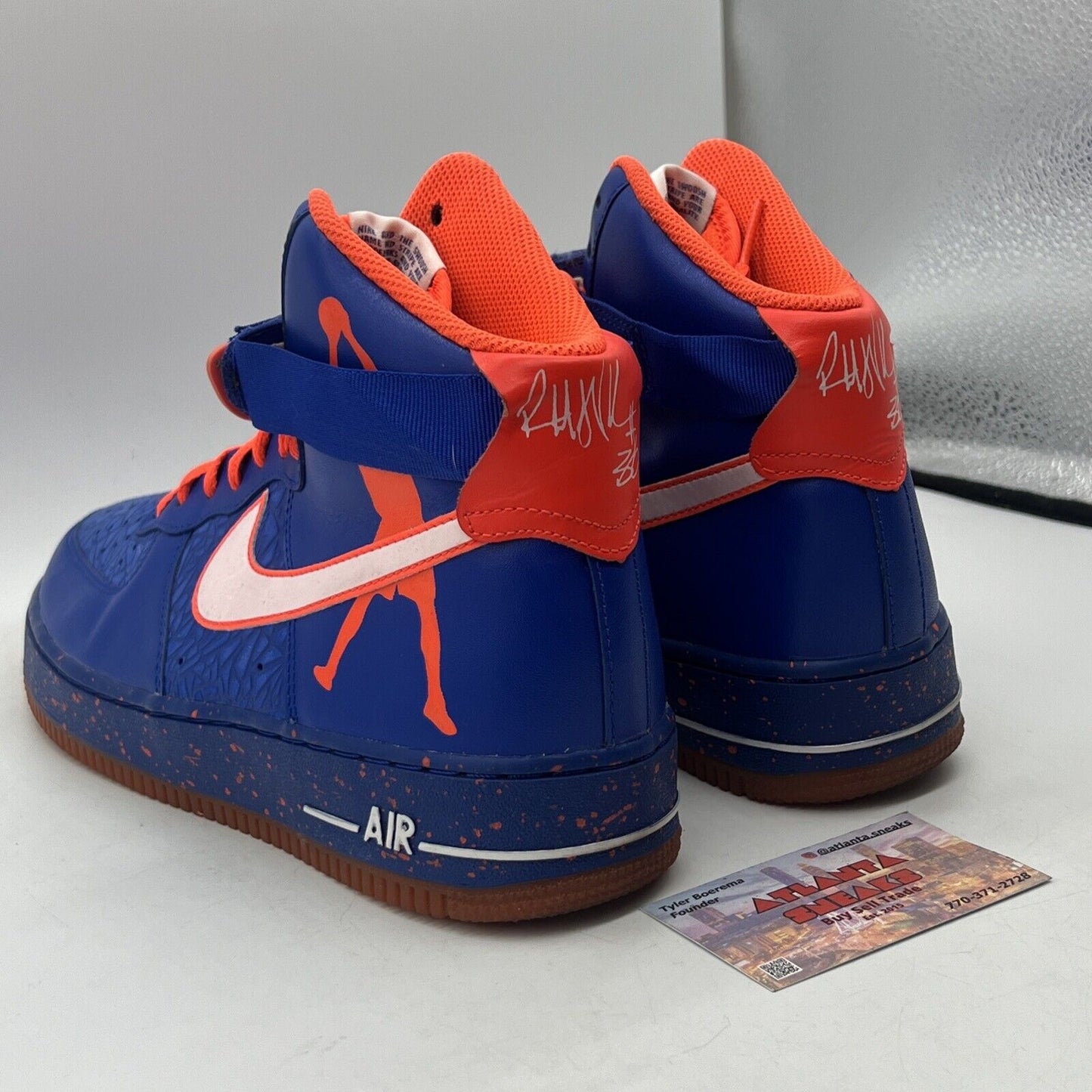 Size 10 - Nike Air Force 1 CMFT Premium QS High Rasheed Wallace Blue 624185-400