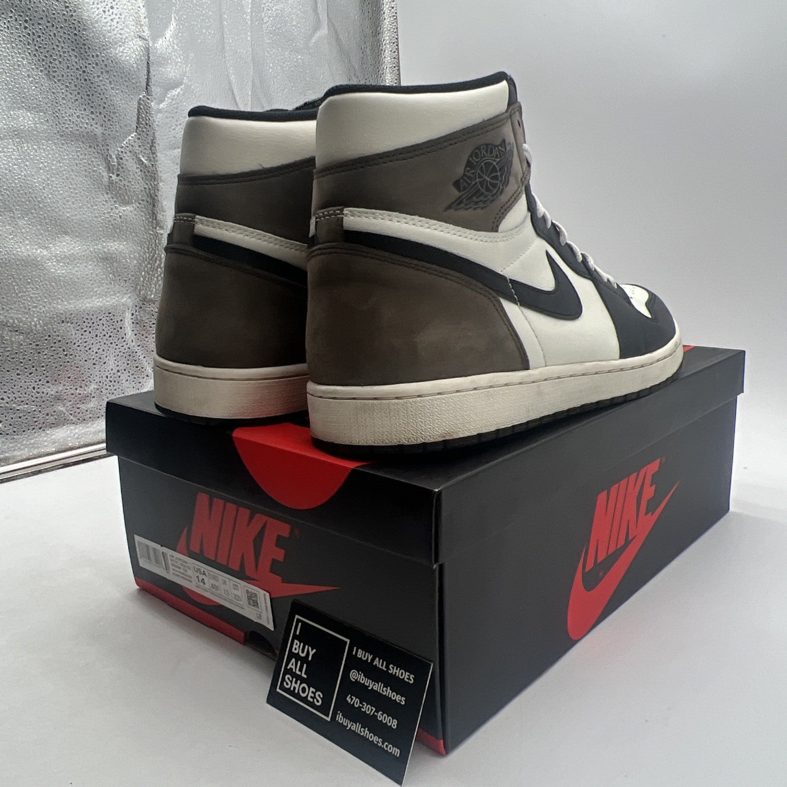 Size 14 - Air Jordan 1 Retro OG High Dark Mocha (555088-105)
