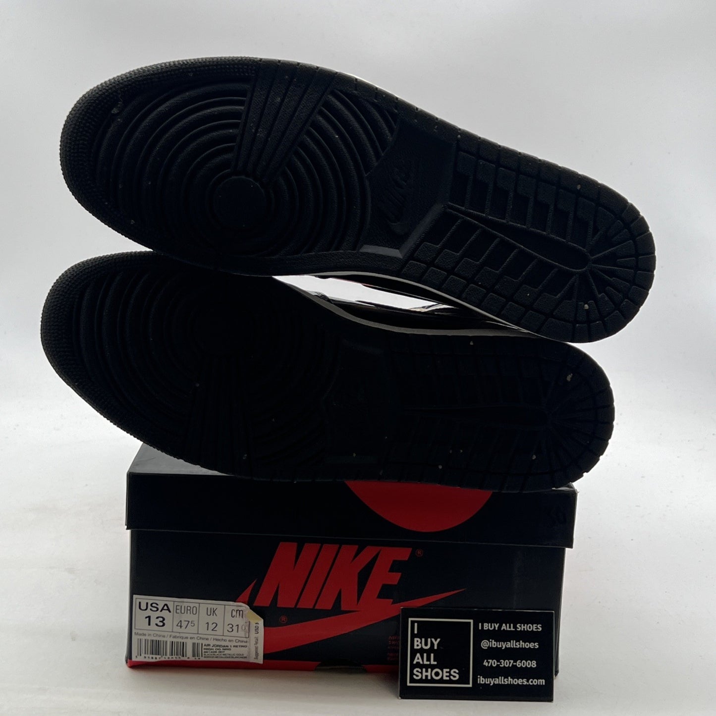 Size 13 - Air Jordan 1 Retro OG NRG High Gold Toe (861428-007)