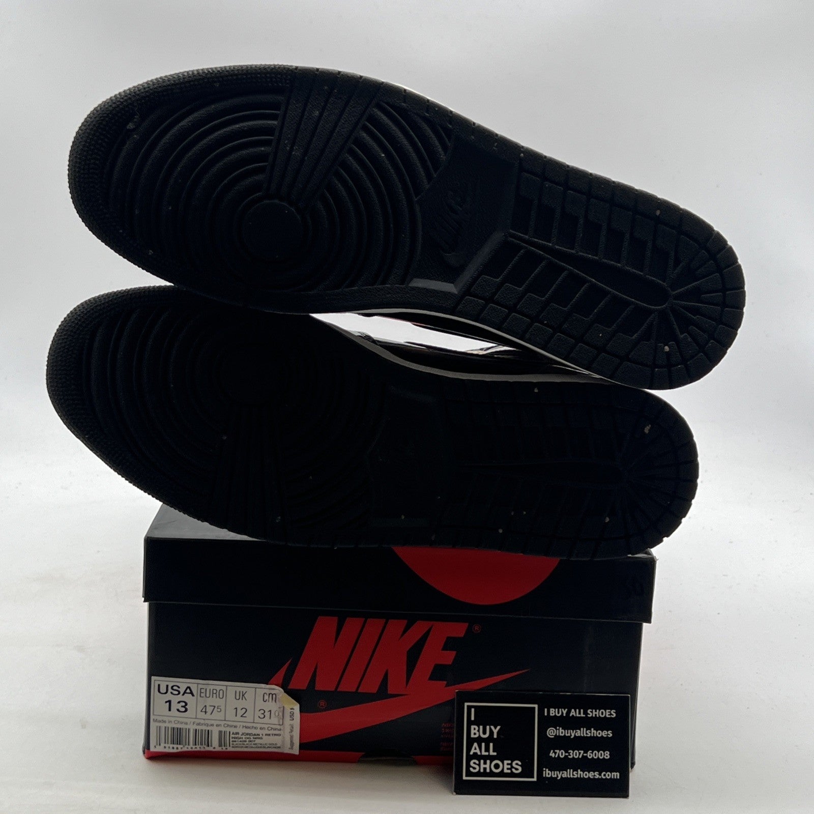 Size 13 - Air Jordan 1 Retro OG NRG High Gold Toe (861428-007)