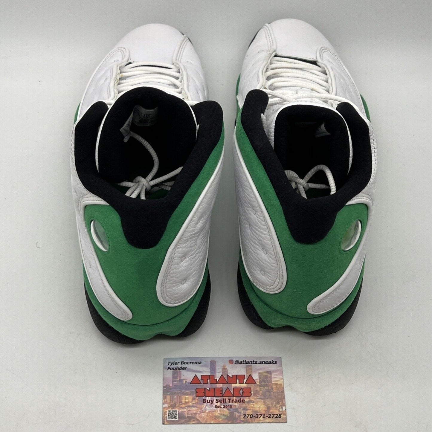 Size 13 - Jordan 13 Retro Lucky Green 2020 - DB6537-113 Black White Leather