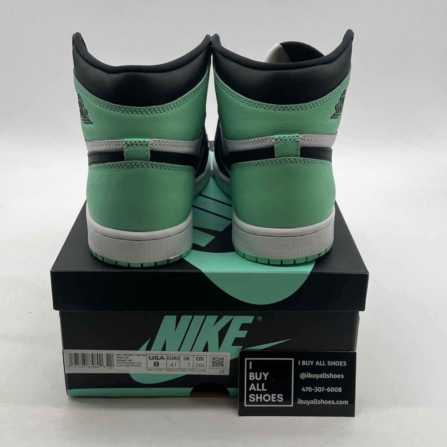 Size 8 - Air Jordan 1 Retro OG High Green Glow (DZ5485-130)