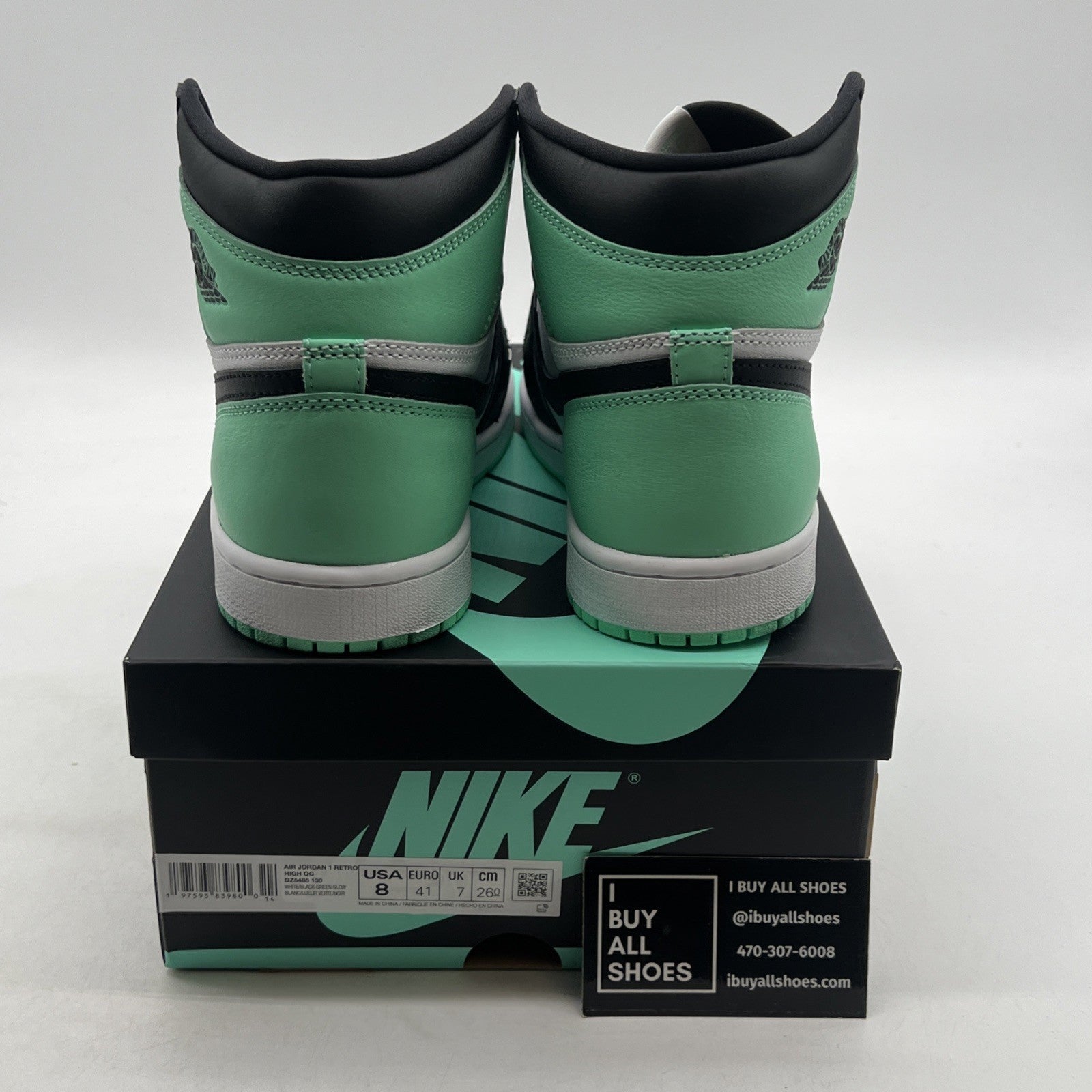 Size 8 - Air Jordan 1 Retro OG High Green Glow (DZ5485-130)
