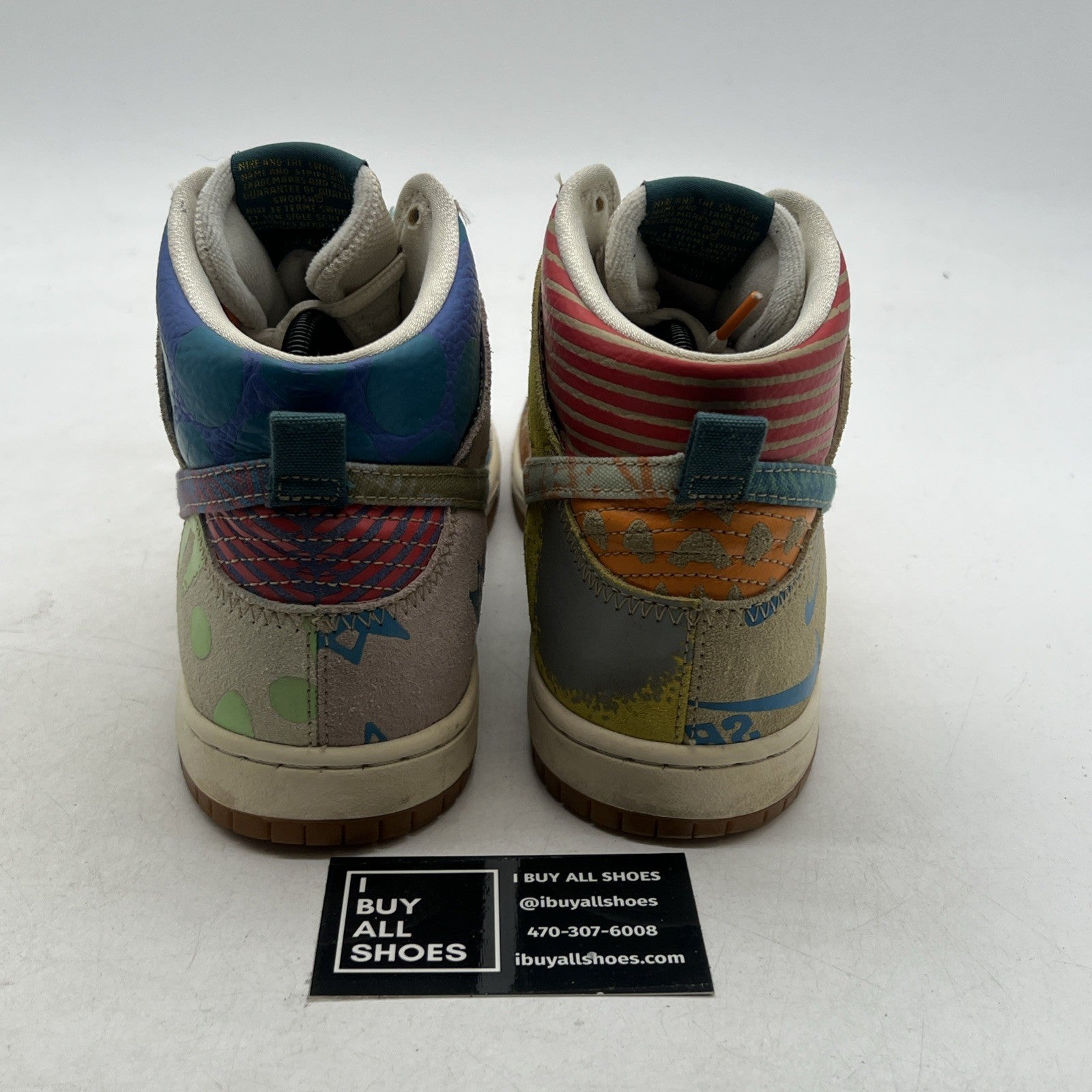 Size 9 - Nike Thomas Campbell x SB Dunk High What The (918321-381)