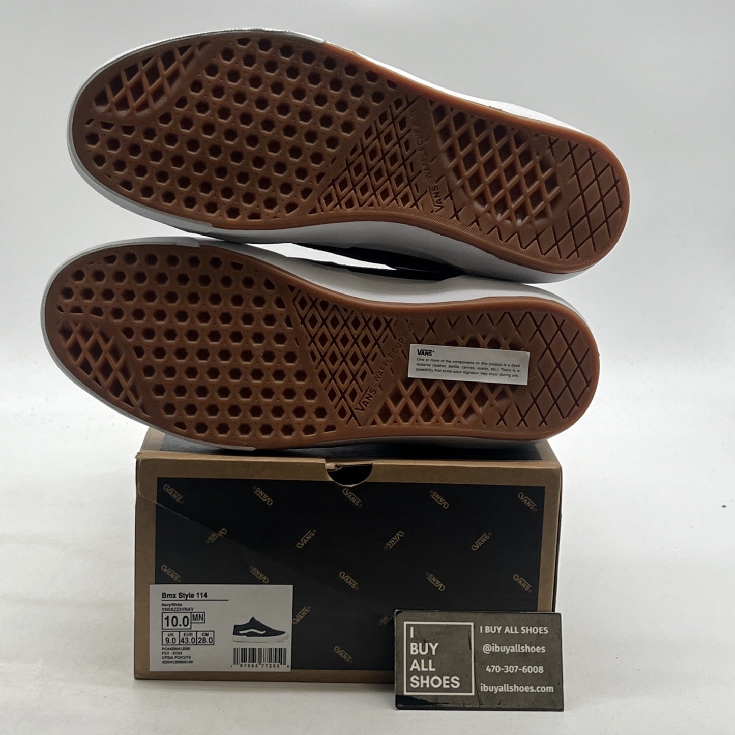 Size 10 - Vans Skate Rowan Gum Iconic Shoes shoes Navy/White (VN0A2Z3VNAV)