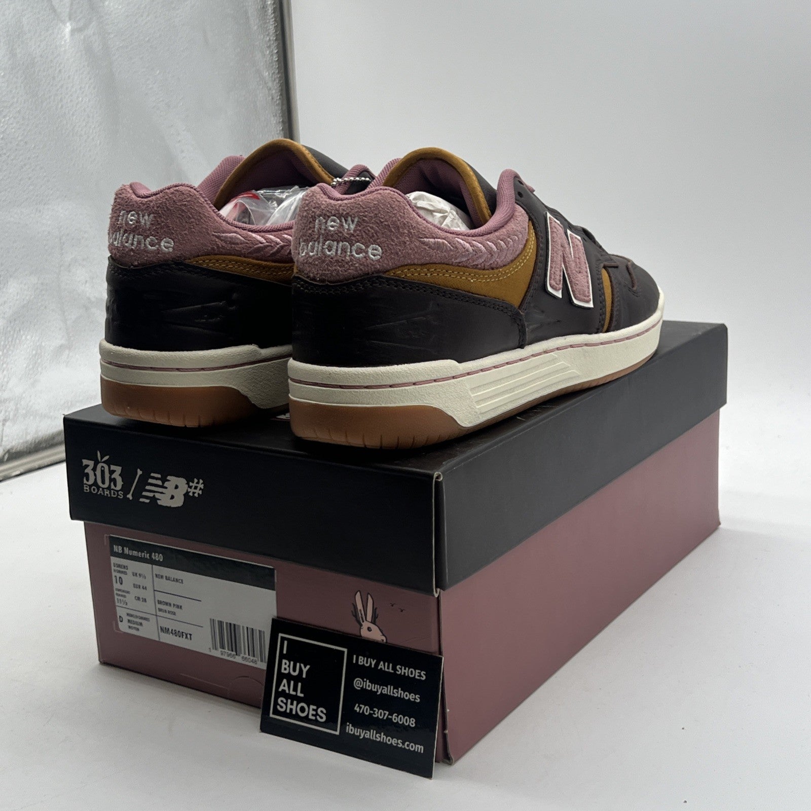 Size 10 - New Balance 303 Boards x Jeremy Fish x Numeric 480 Silly Pink Bunnies