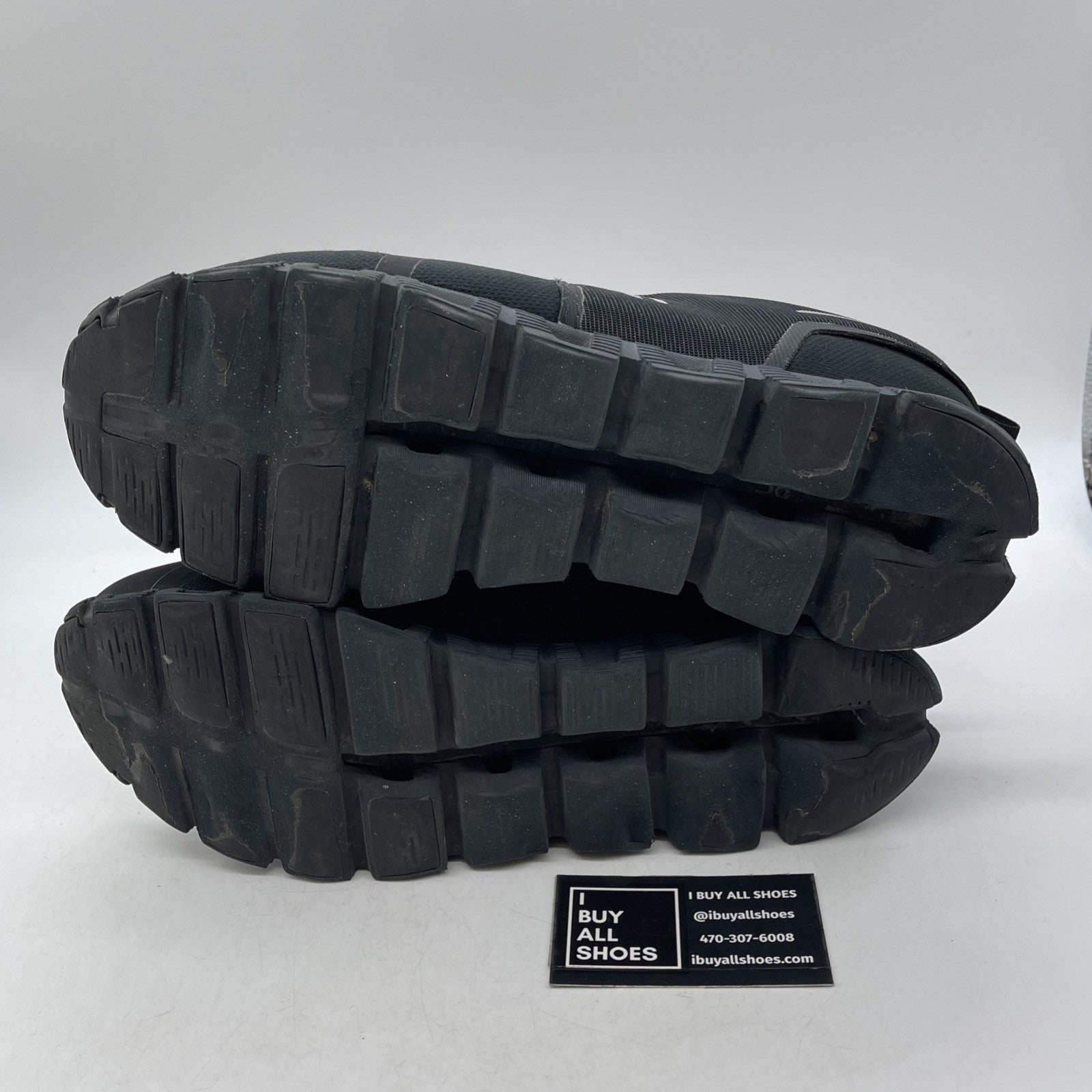 Size 11 -  On Cloud 5 Waterproof Black Silver