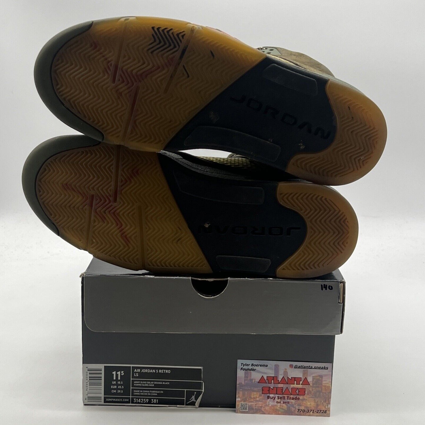 Size 11.5 - Air Jordan 5 Retro LS Olive (314259-381)