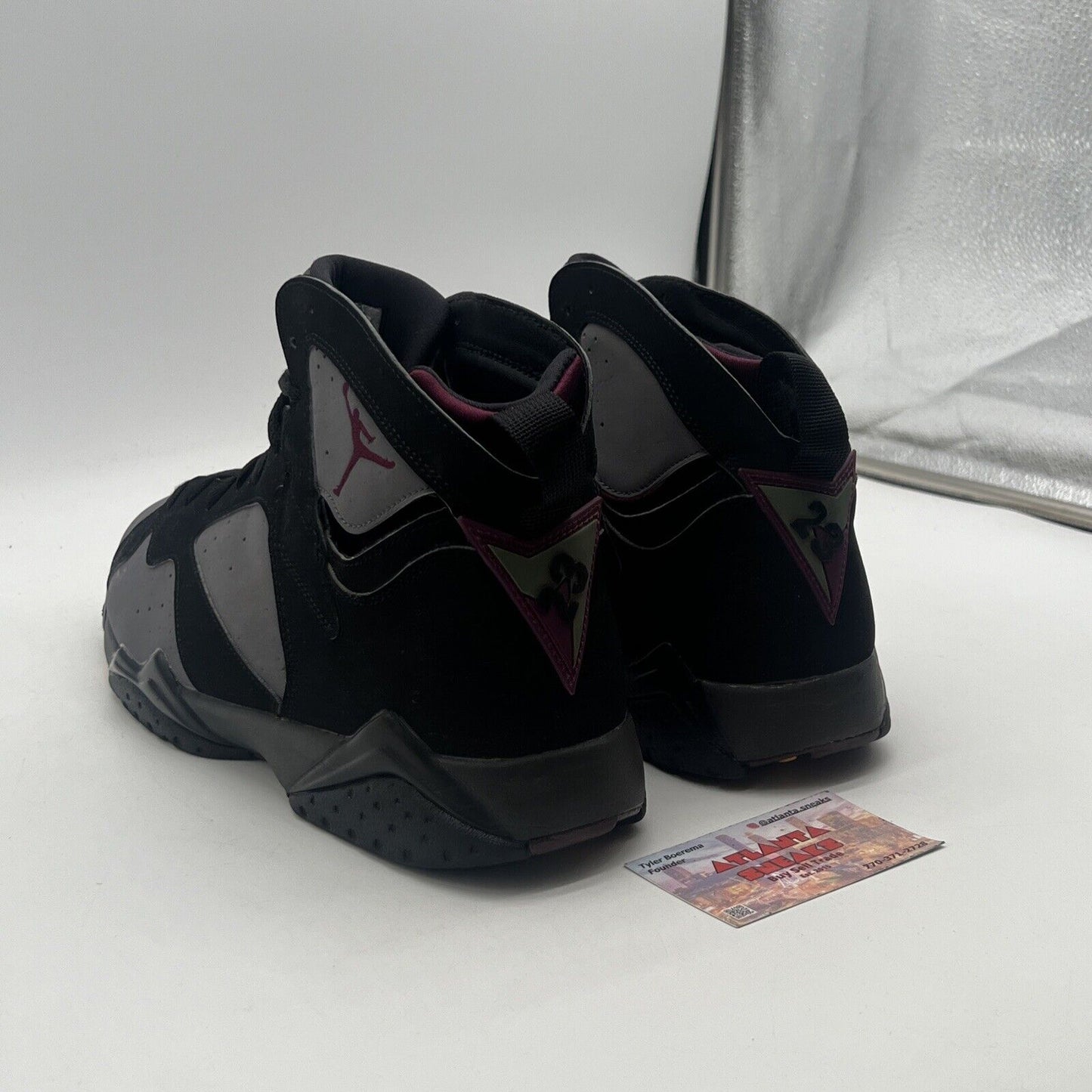 Size 13 - Jordan 7 Retro Bordeaux 2015 Yellow Maroon Black Suede (304775-034)