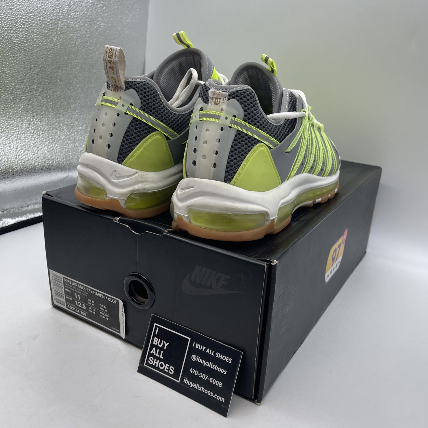 Size 11 - Nike CLOT x Air Max 97 Haven Volt (AO2134-700)