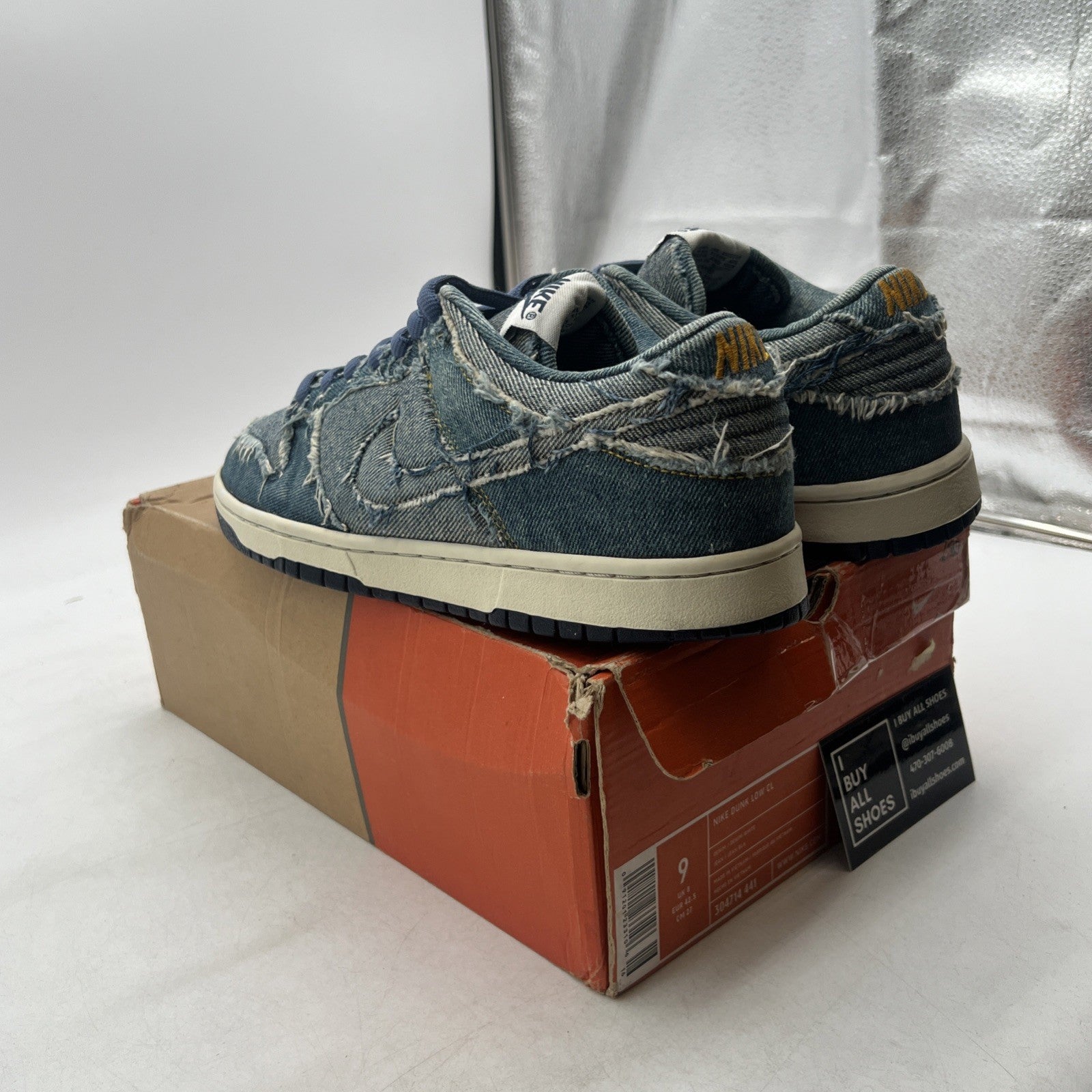 Size 9 - Nike Dunk Cl Low Denim (304714-441)