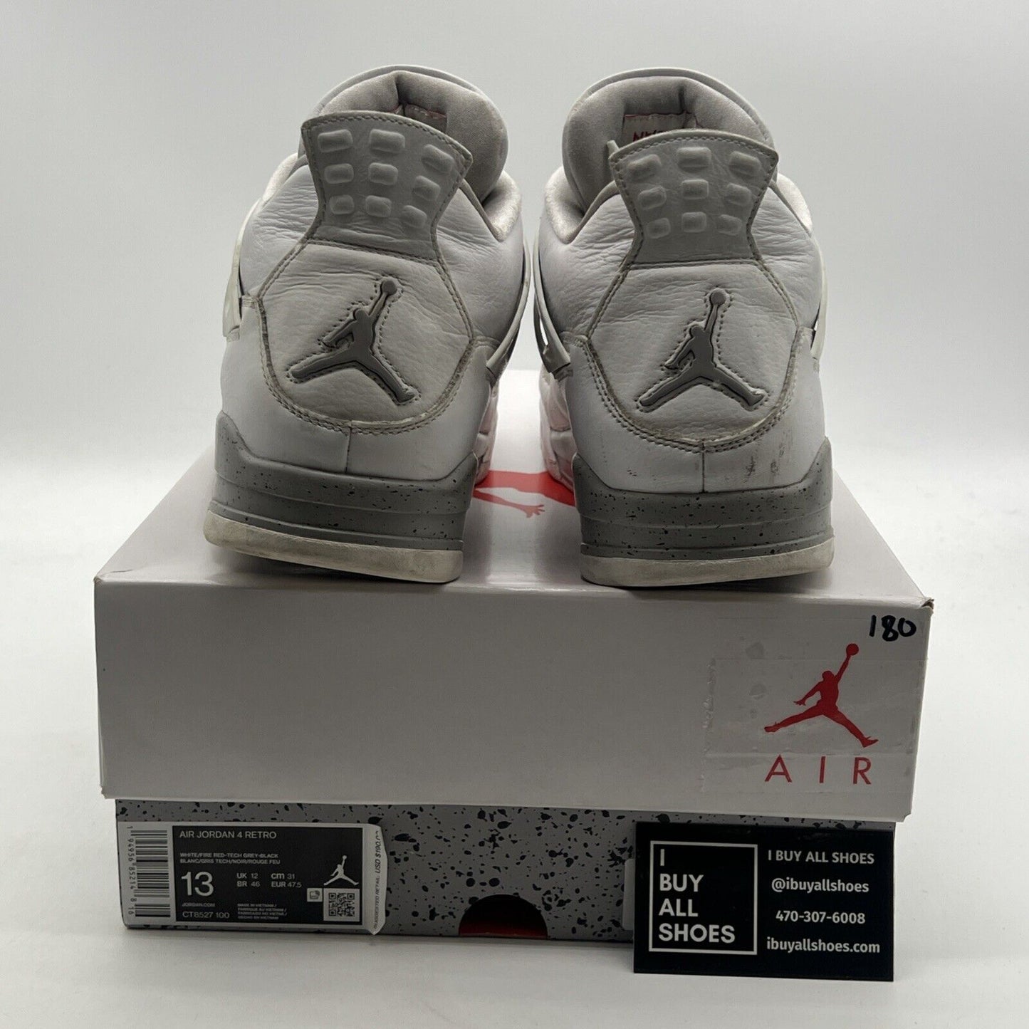 Size 13 - Air Jordan 4 Retro Mid White Oreo (CT8527-100)