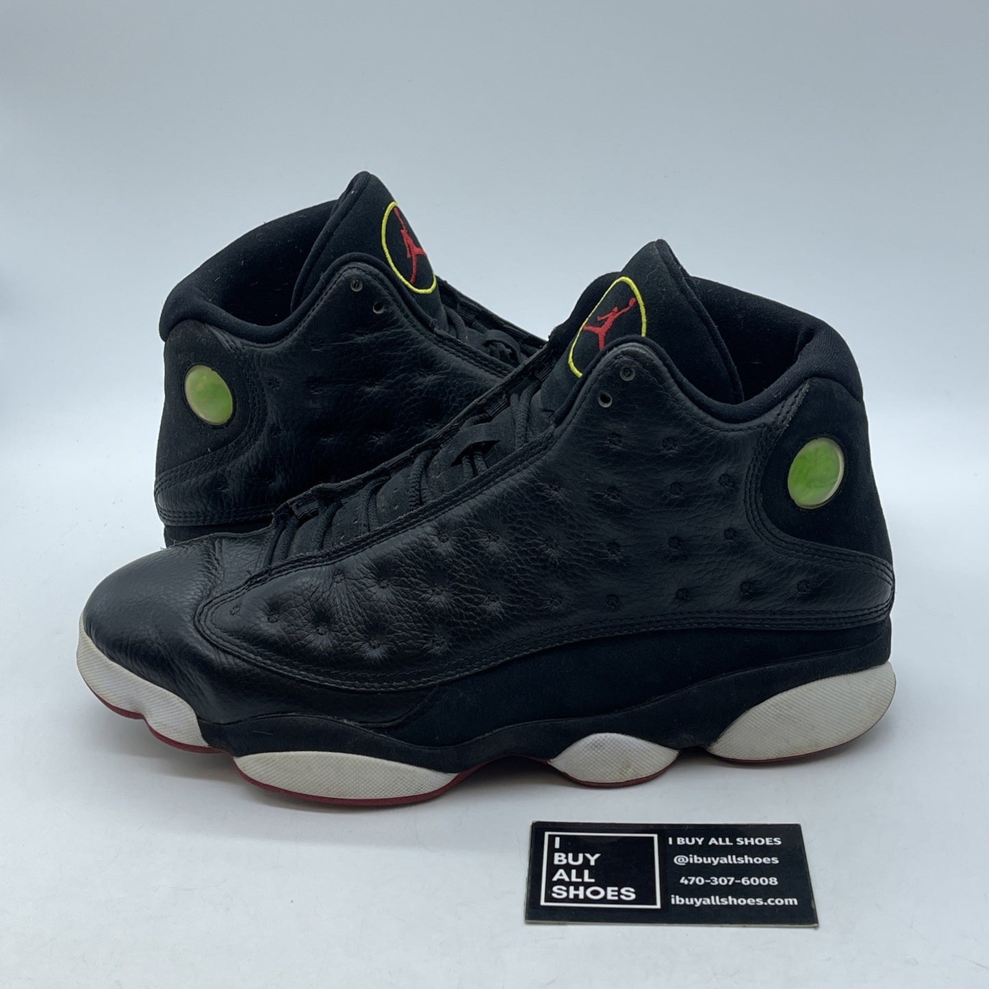 Size 10.5 - Air Jordan 13 Retro 2011 Playoff Black Suede Leather (414571-001)