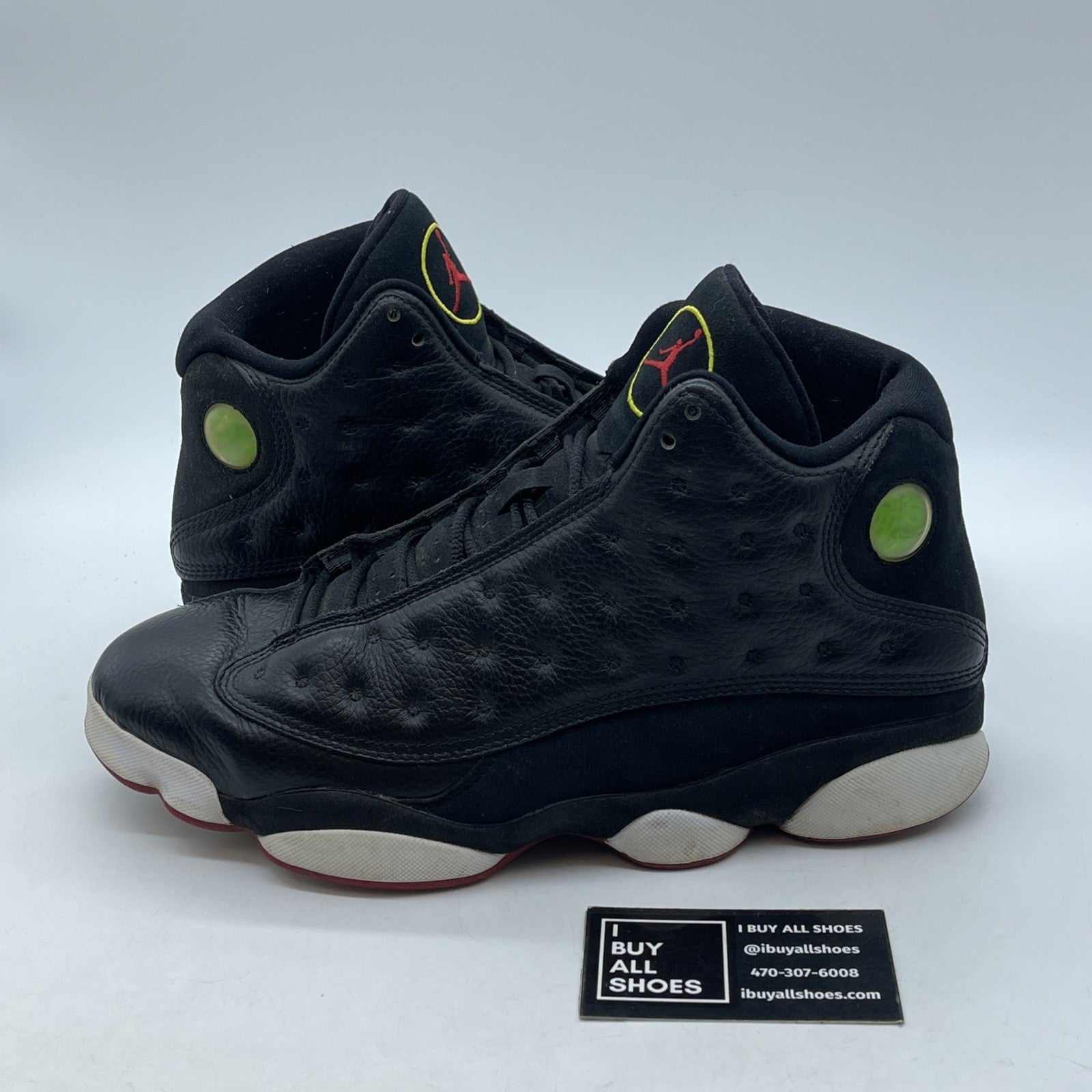 Size 10.5 - Air Jordan 13 Retro 2011 Playoff Black Suede Leather (414571-001)