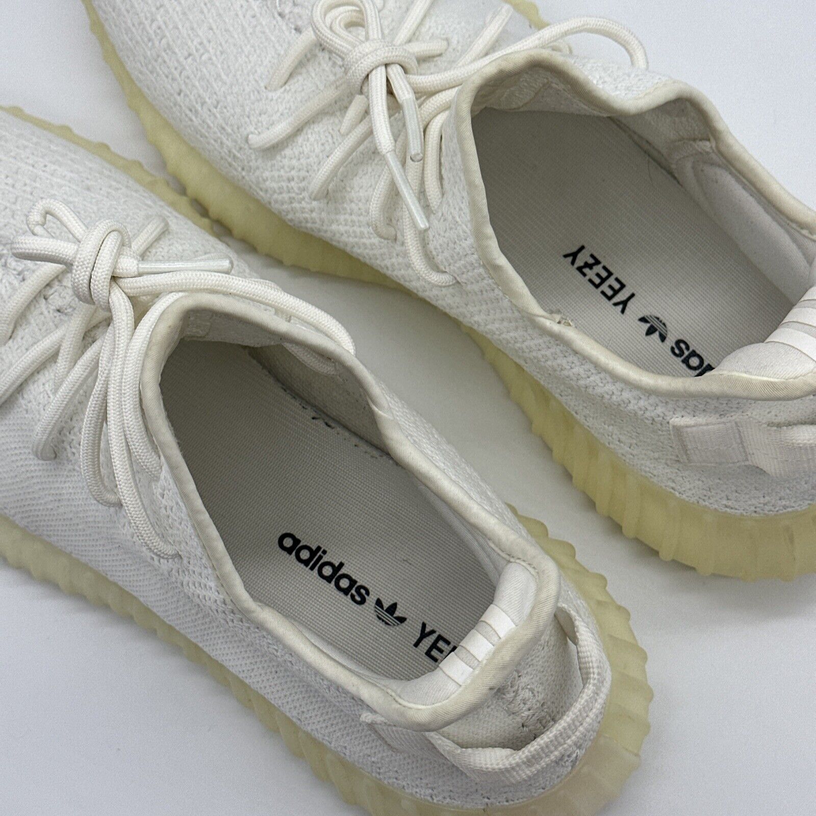 Size 12 - adidas Yeezy Boost 350 V2 Low Cream White / Triple White OG 2017 PAIR