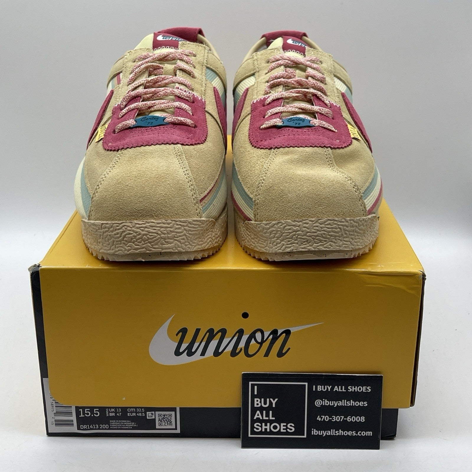 Size 14 - Nike Union LA x Cortez SP Sesame Brown Blue Suede (DR1413-200)