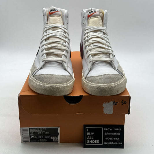 Size 11 - Nike Blazer '77 Vintage Mid White Team Red (BQ6806-111)