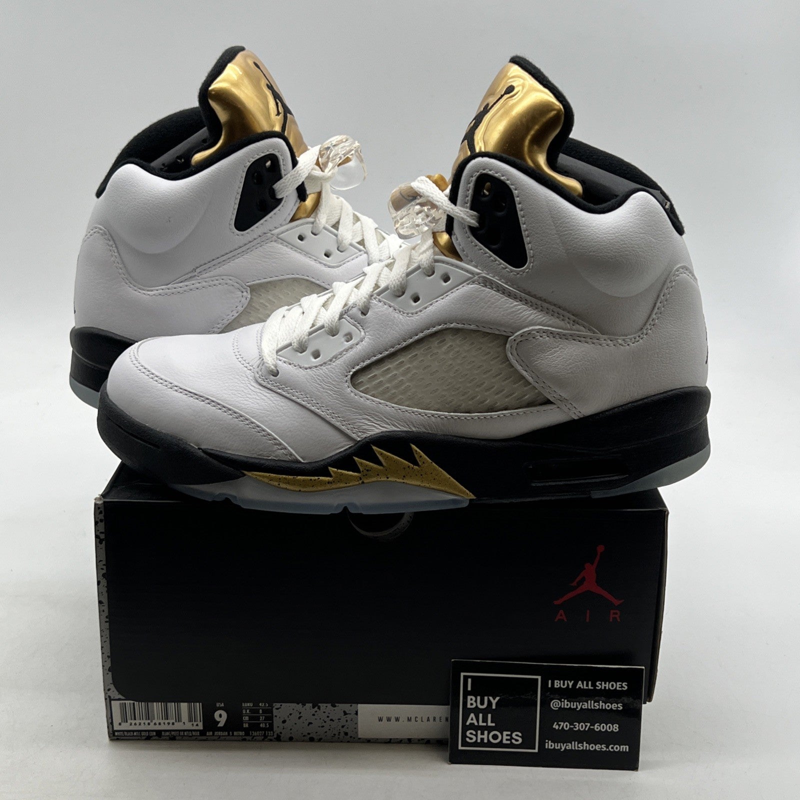 Size 9 - Air Jordan 5 Retro Olympic (136027-133)