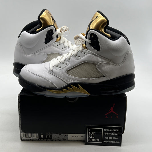 Size 9 - Air Jordan 5 Retro Olympic (136027-133)