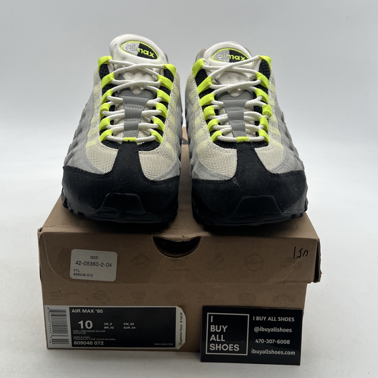 Size 10 - Nike Air Max 95 2010 Neon (609048-072)