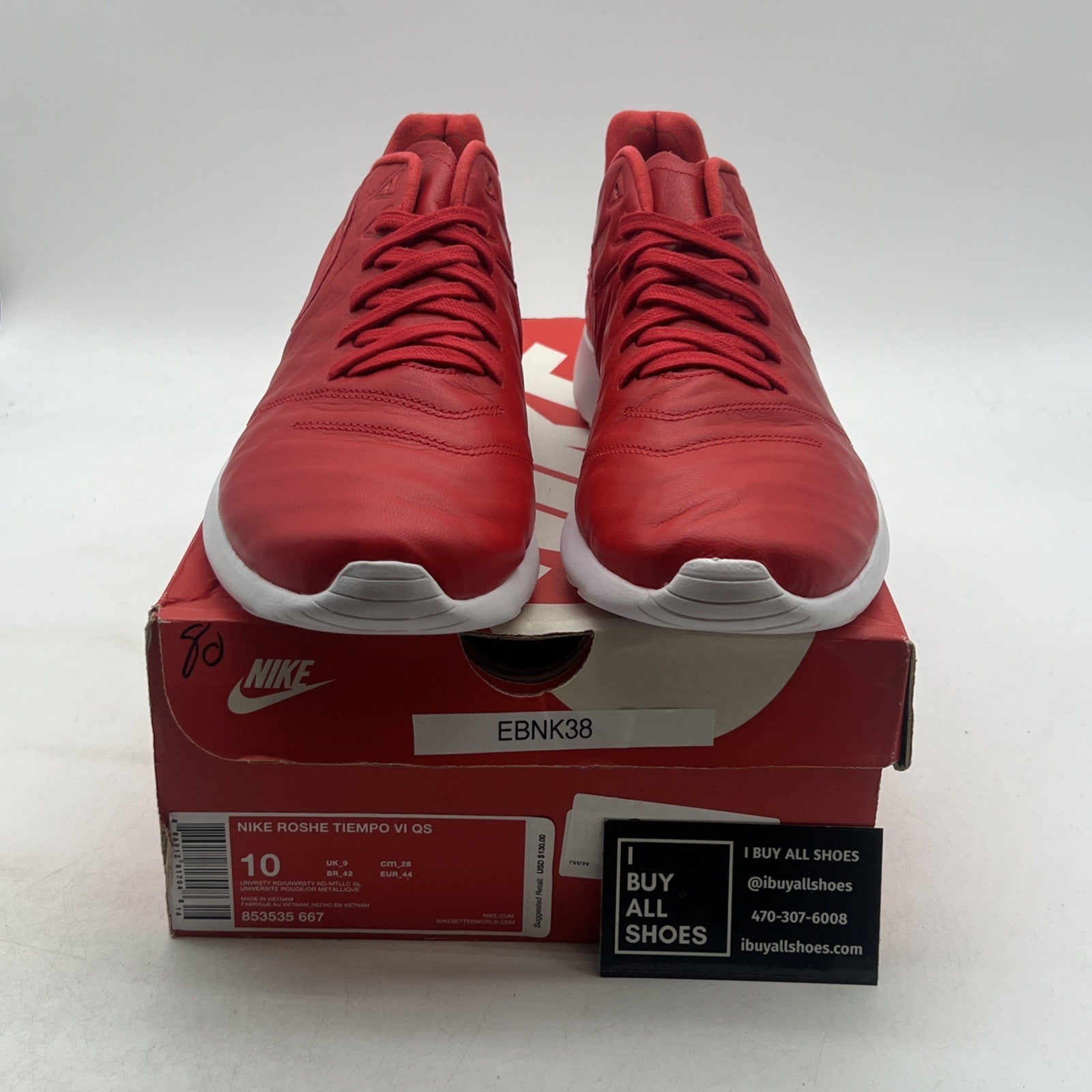 Size 10 - Nike Roshe Tiempo 6 QS Red (853535-667)