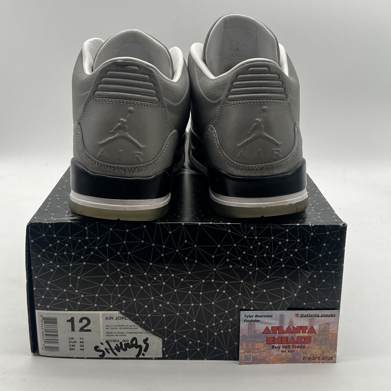 Size 12 - Air Jordan 3 5Lab3 Reflective Silver (631603-003)