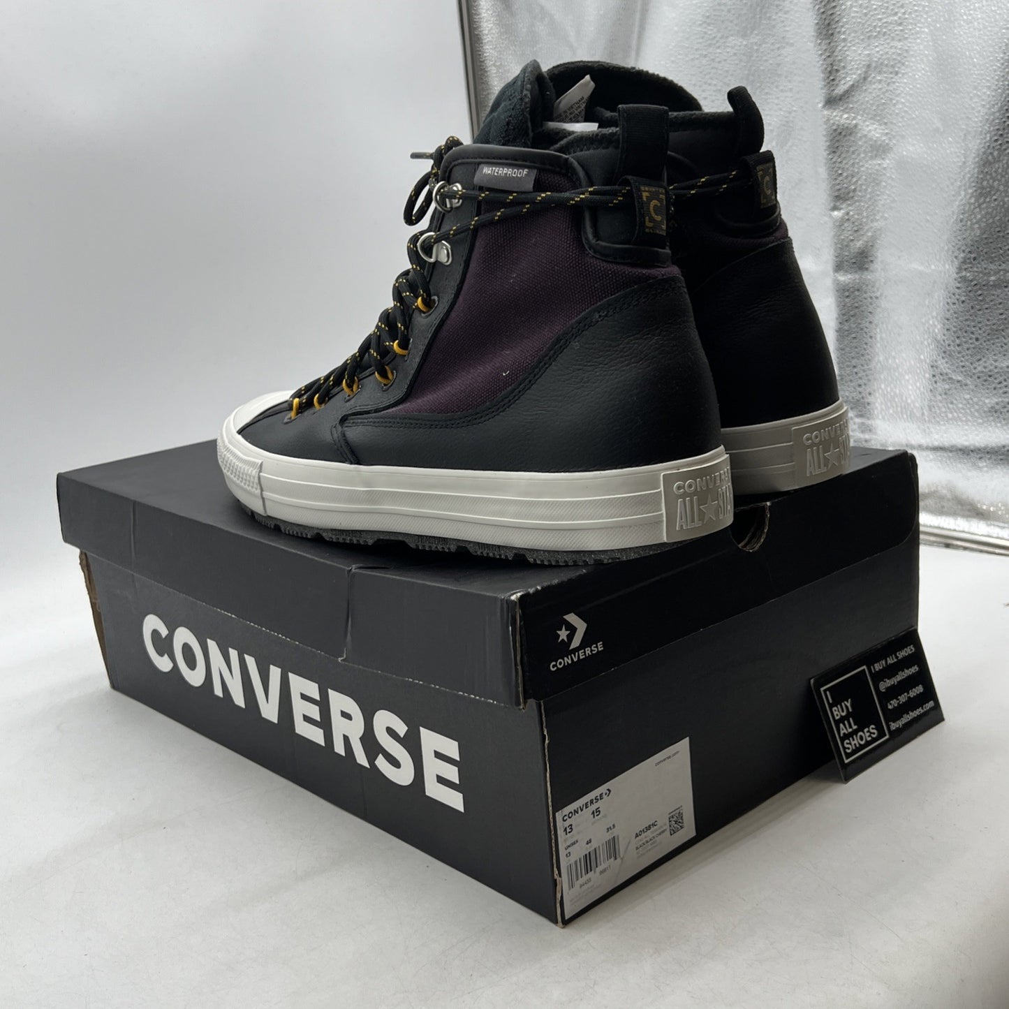 Size 15W - Converse Chuck Taylor All Star All Terrain HI Black/Maroon (A01381C)