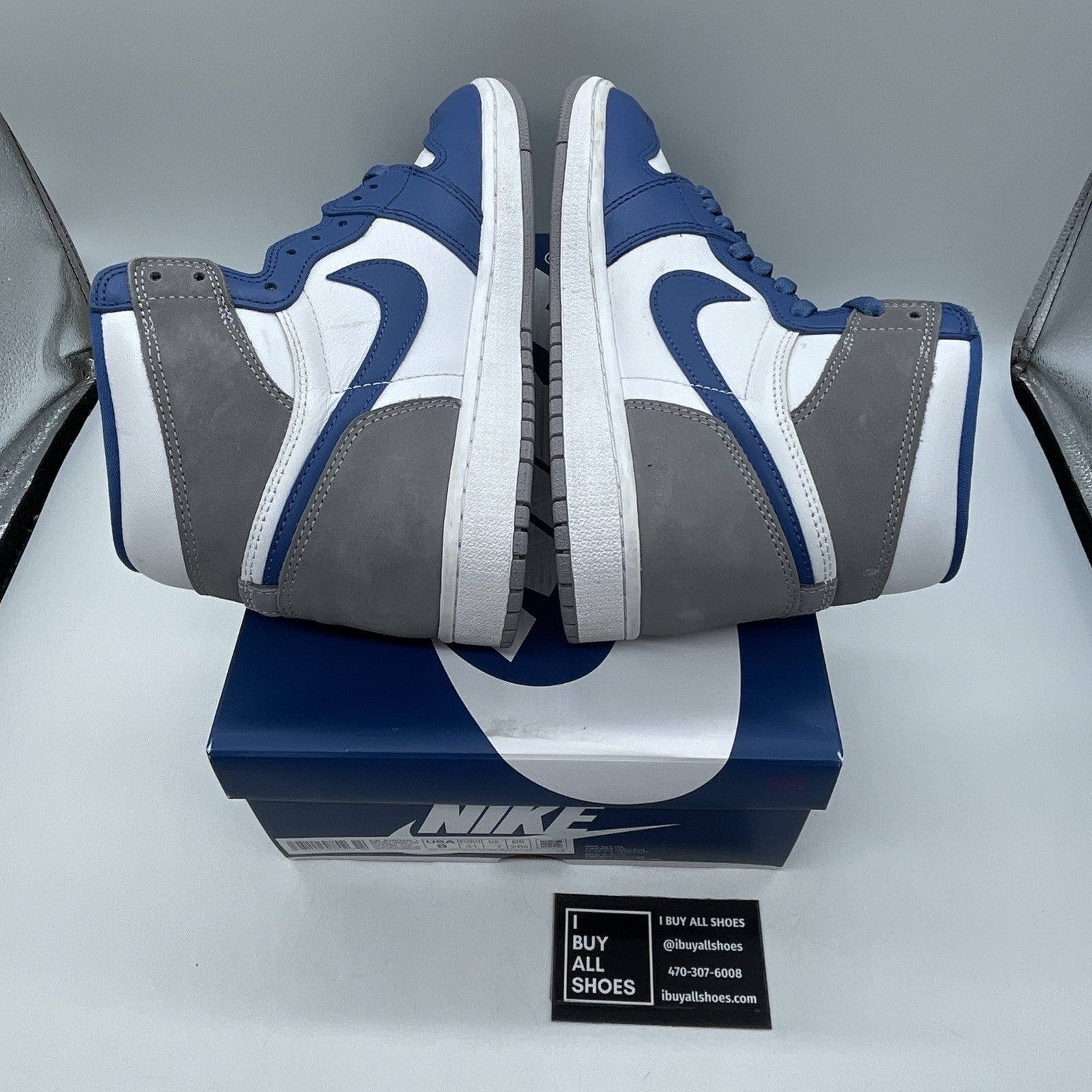 Size 8 - Air Jordan 1 Retro OG High True Blue (DZ5485-410)