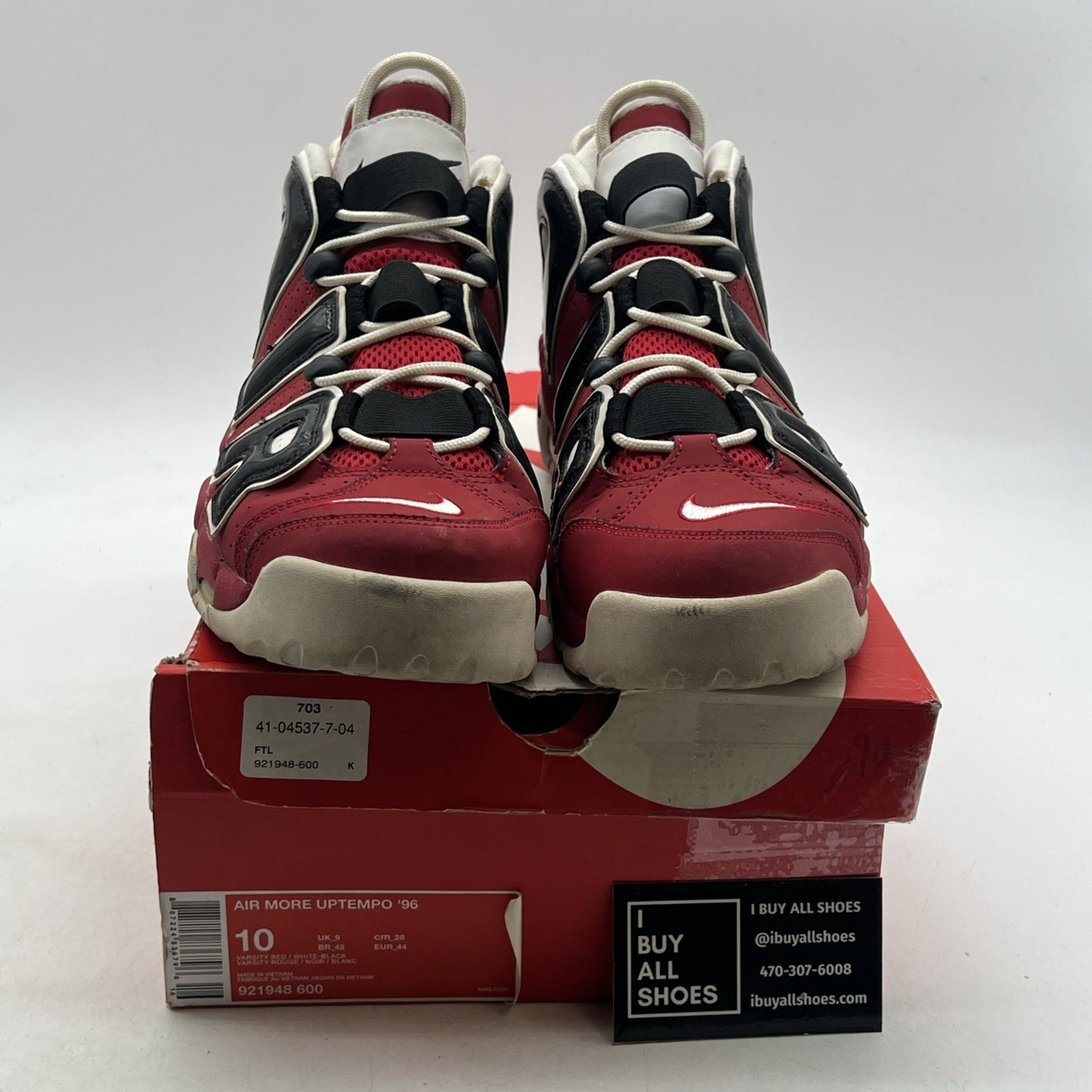 Size 10 - Nike Air More Uptempo Bulls 2017 (921948-600)