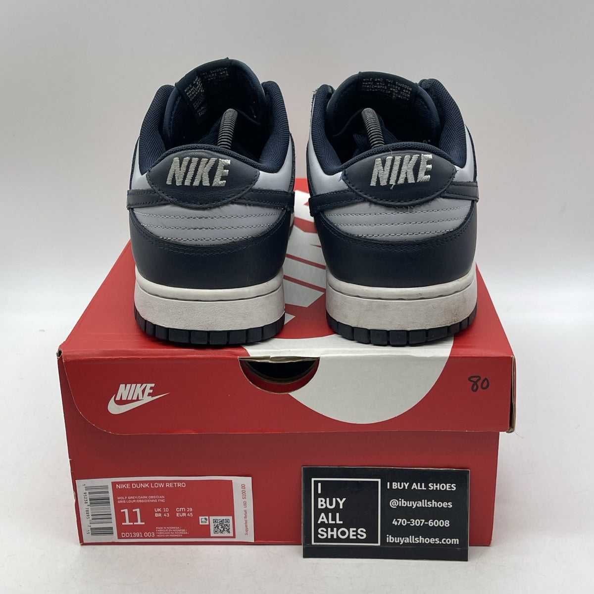 Size 11 - Nike Dunk Low Georgetown (DD1391-003)
