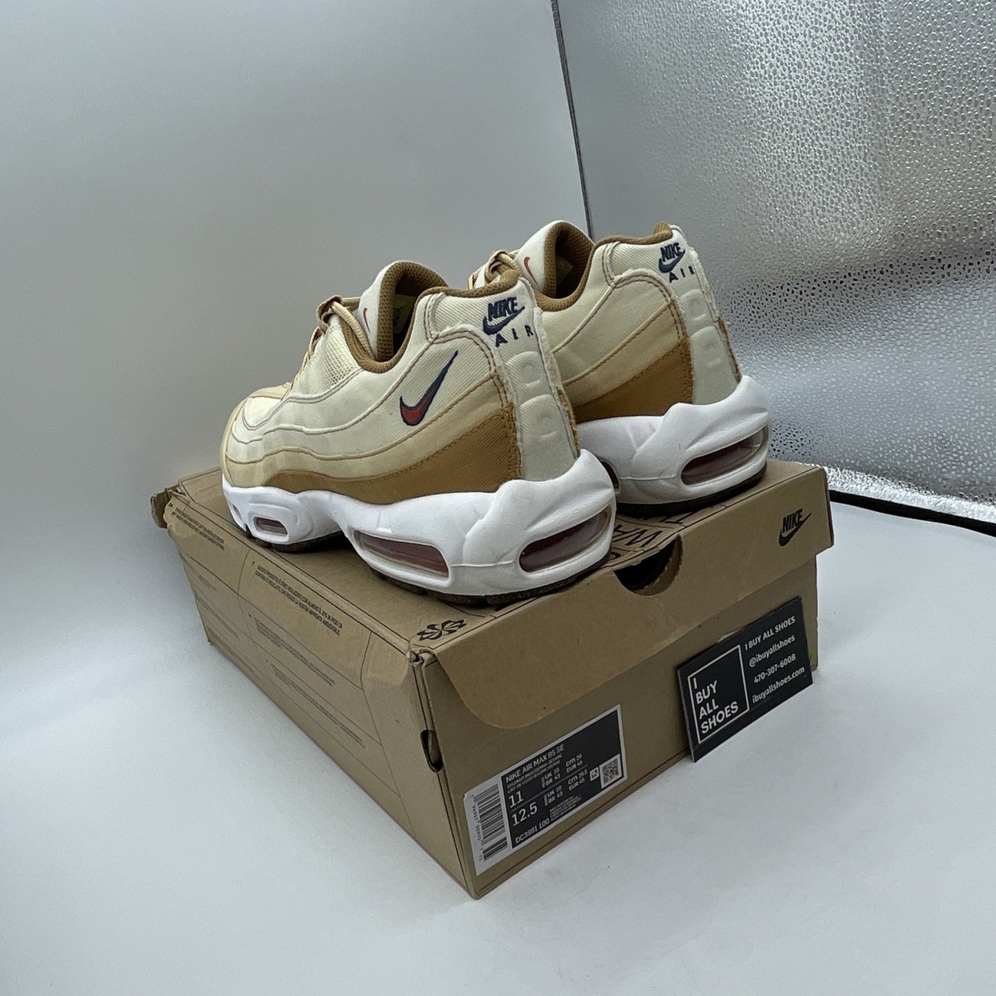 Size 11 - Nike Air Max 95 SE Cork Brown Suede (DC3991-100)