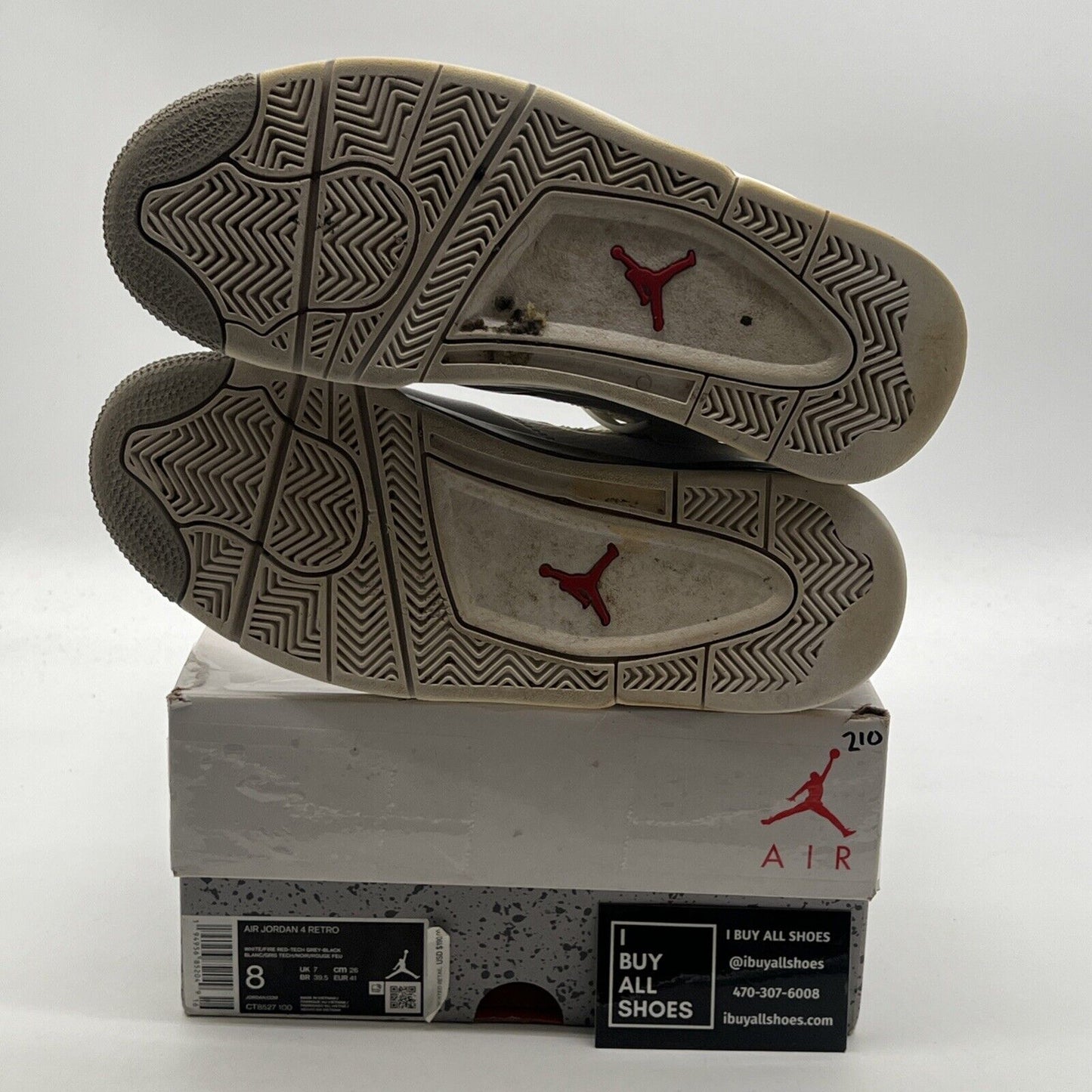 Size 8 - Air Jordan 4 Retro Mid White Oreo (CT8527-100)
