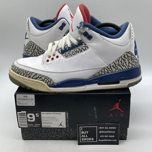 Size 9.5 - Air Jordan 3 Retro OG Mid True Blue (854262-106)