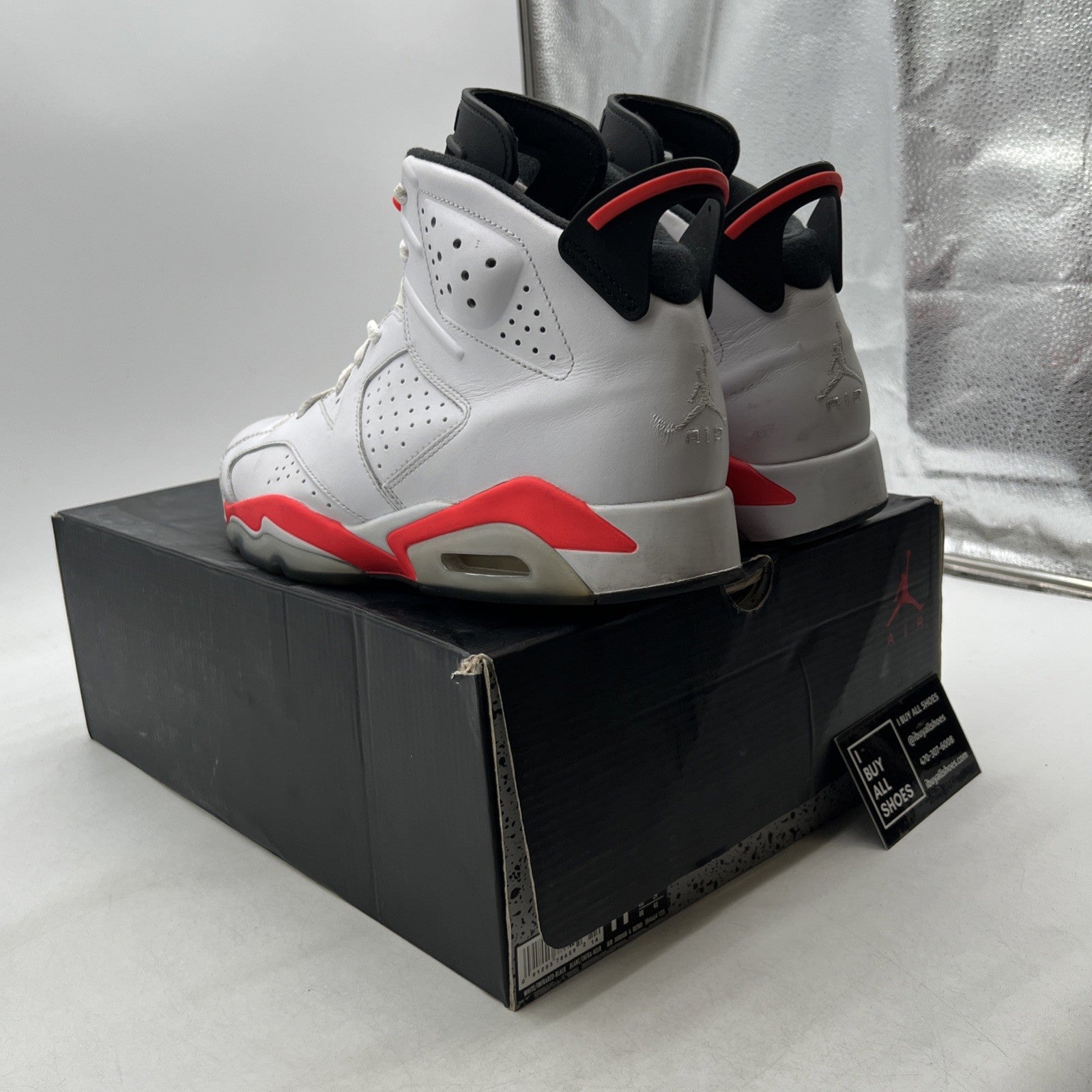 Size 11 - Air Jordan 6 Retro 2014 White Infrared (384664-123)