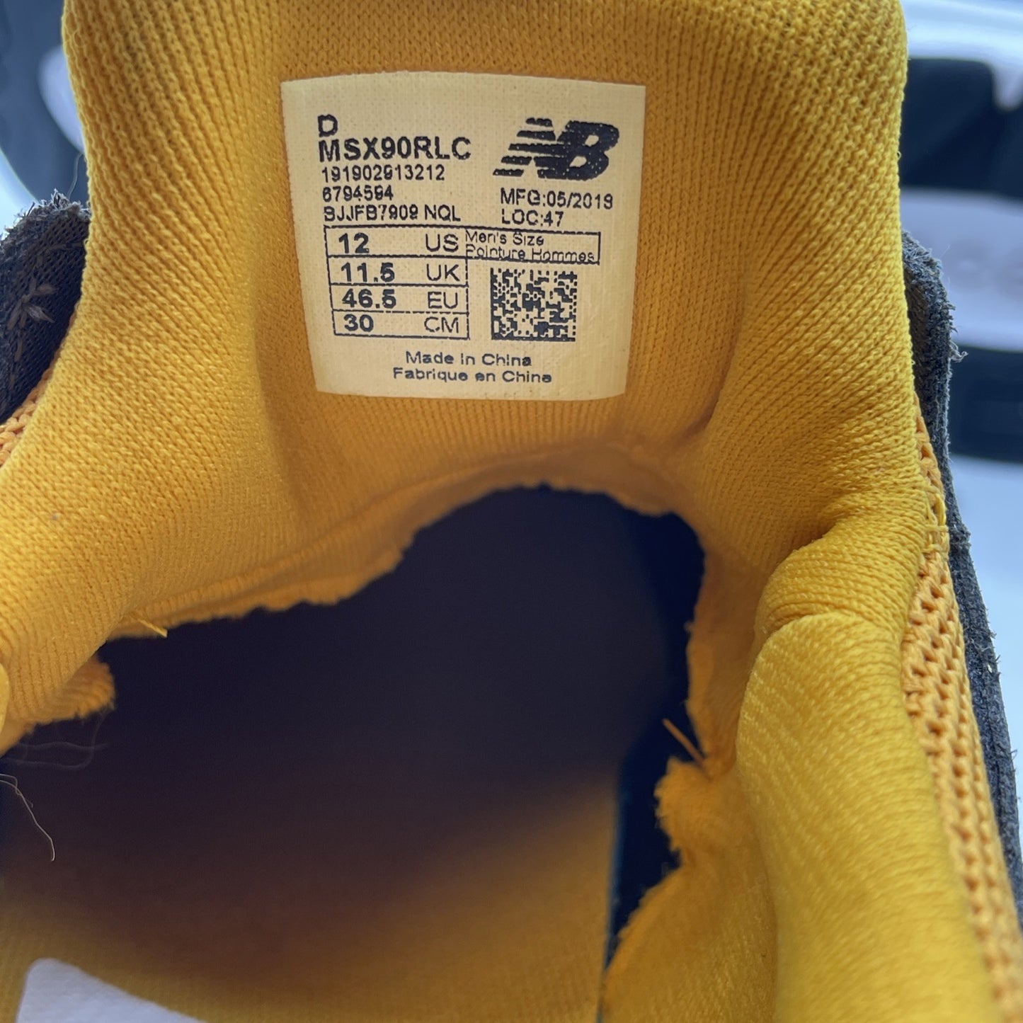 Size 12 - New Balance X90 V2 Mustard Yellow Grey Suede Leather (MSX90RLC)