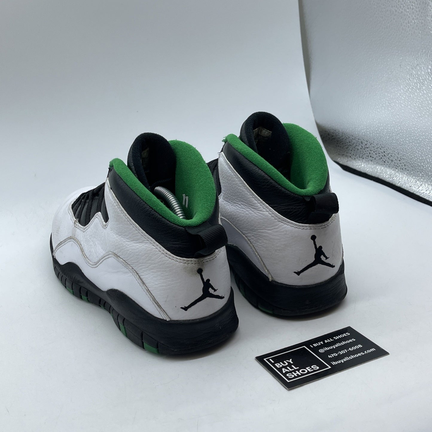 Size 11 - Air Jordan 10 Retro 2019 Seattle White Green Leather (310805-137)