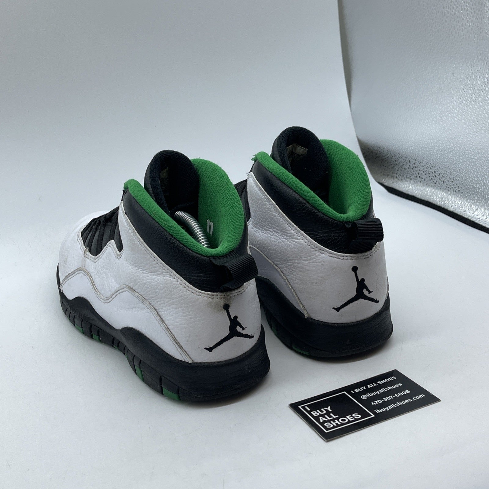 Size 11 - Air Jordan 10 Retro 2019 Seattle White Green Leather (310805-137)