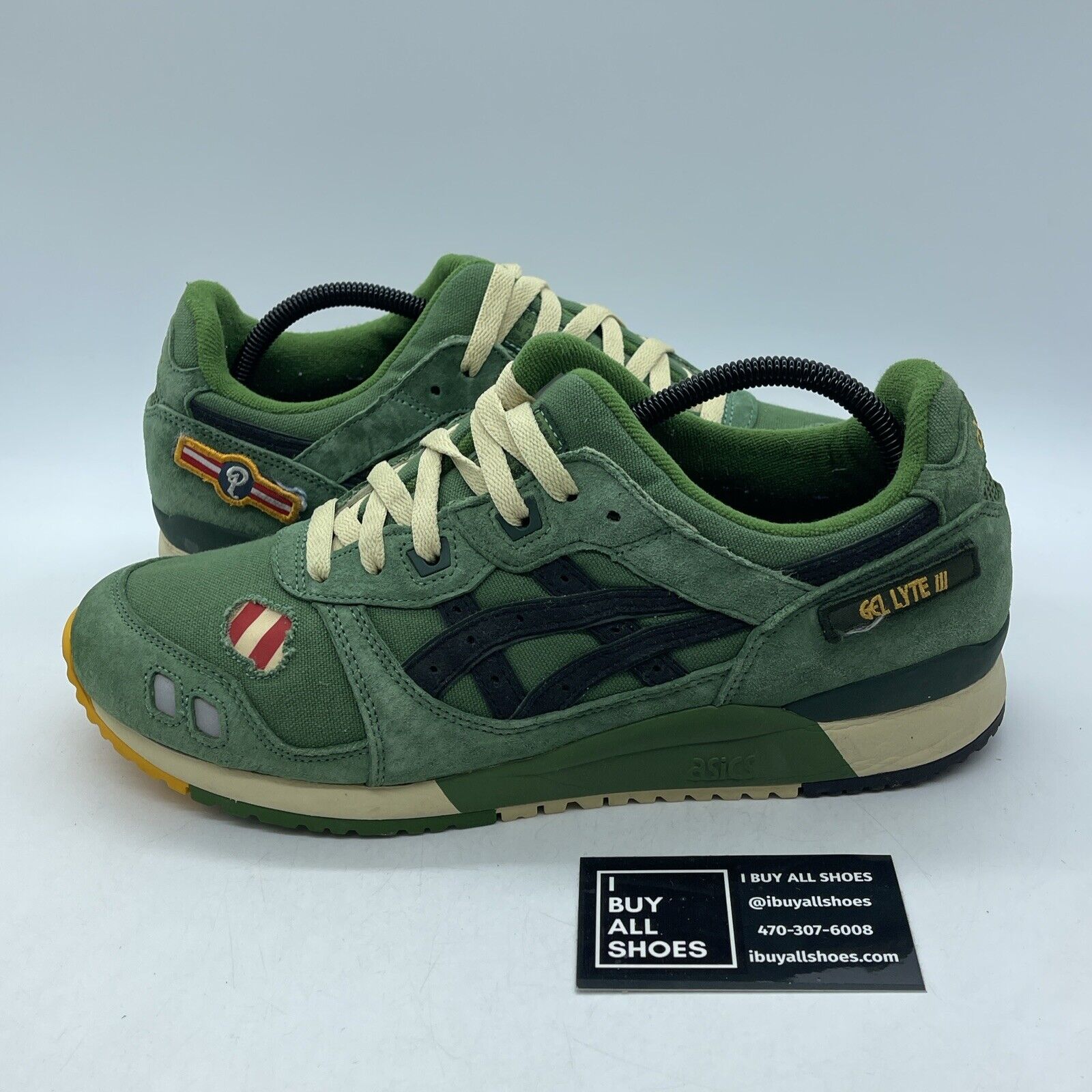 Size 10.5 - ASICS x Sneaker Politics Gel-Lyte III "Always Ready" Green Black