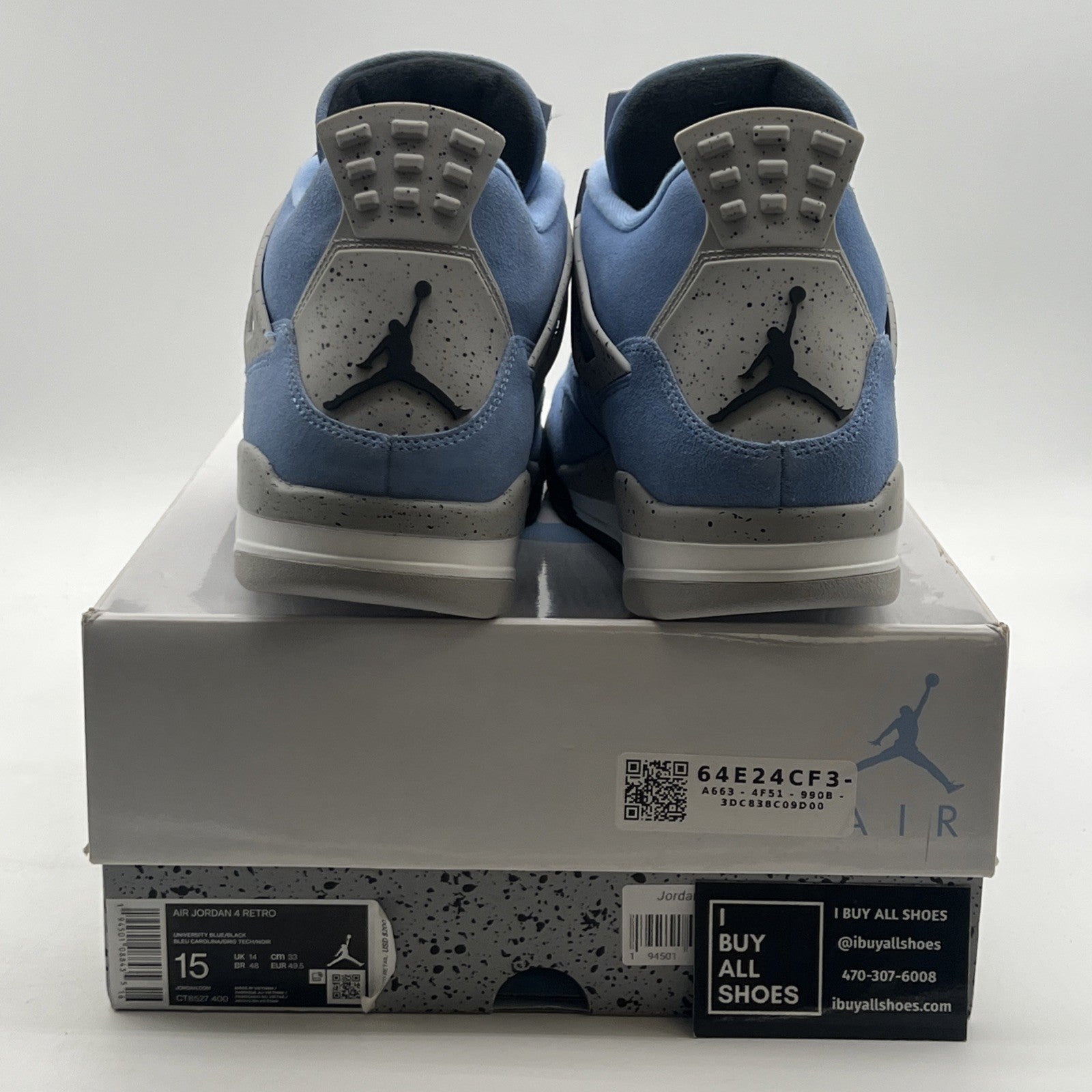 Size 15 - Air Jordan 4 Retro Mid University Blue (CT8527-400)