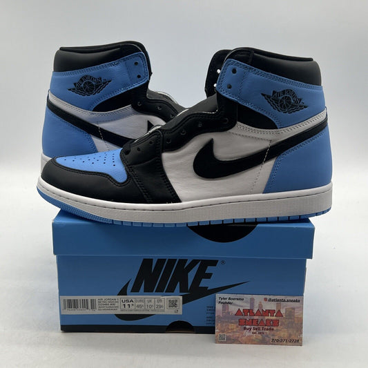 Size 11.5 - Jordan 1 Retro OG High UNC Toe Black White Leather (DZ5485-400)