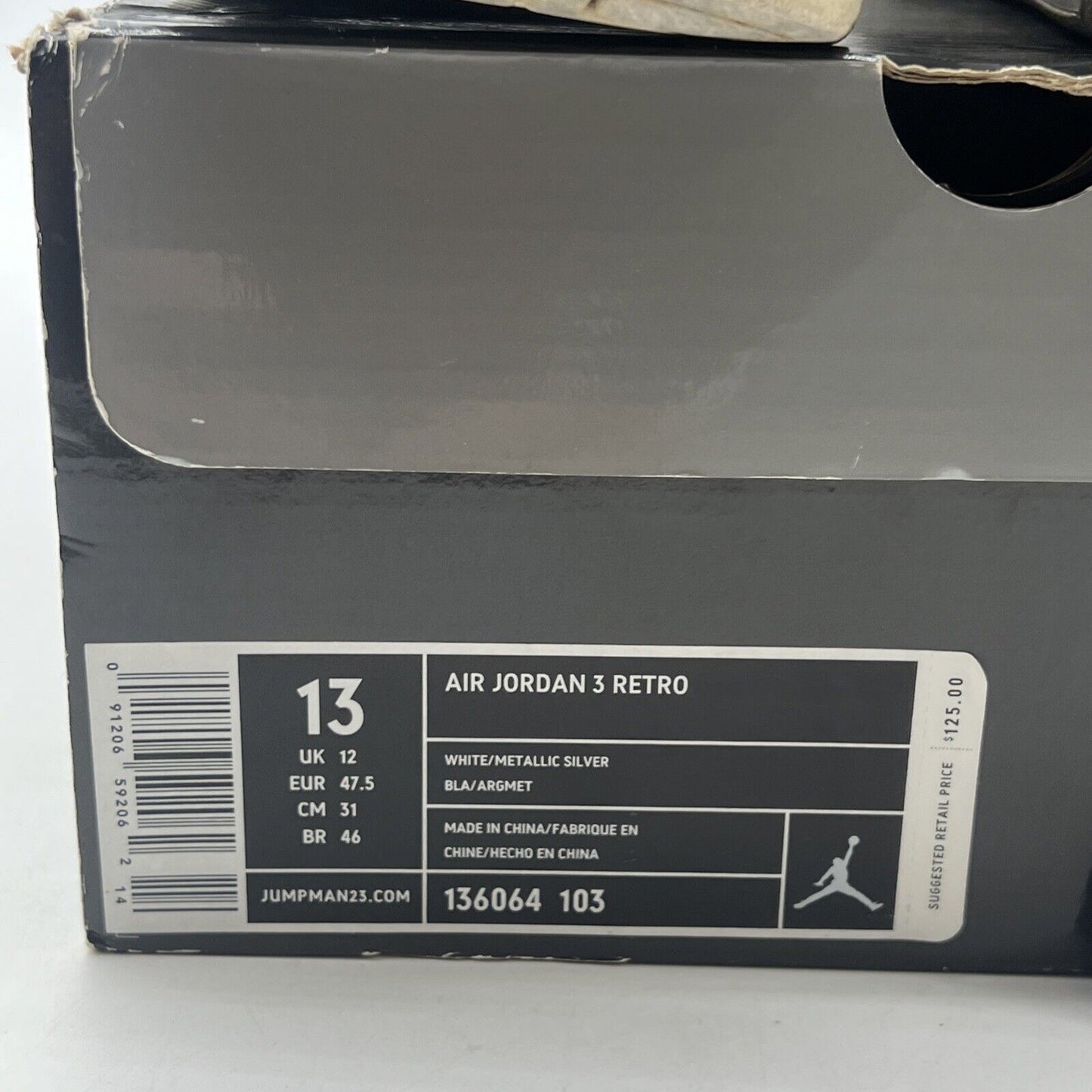 Size 13 - Air Jordan 3 Retro Pure Money (136062-103)
