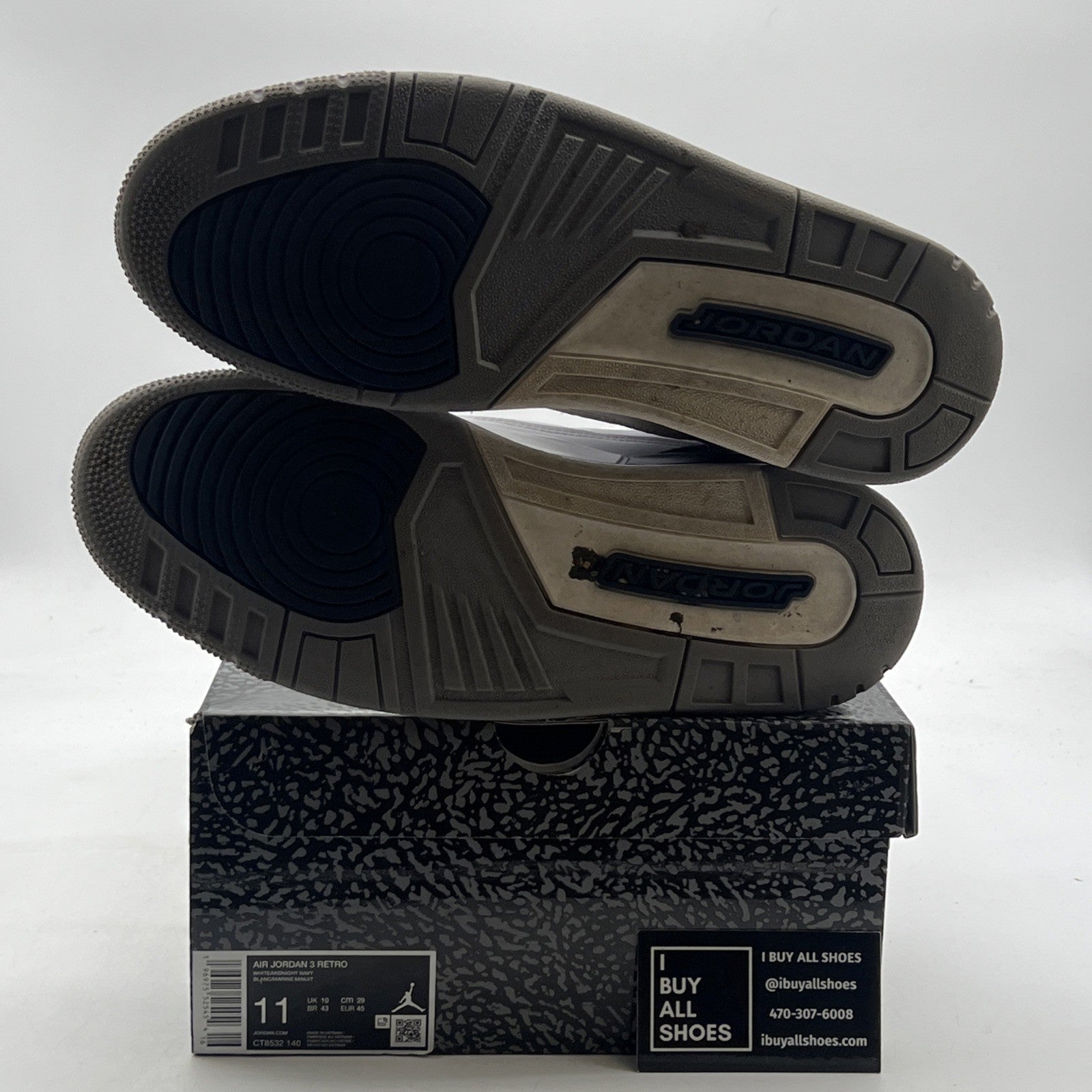 Size 11 - Air Jordan 3 Retro Midnight Navy (CT8532-140)