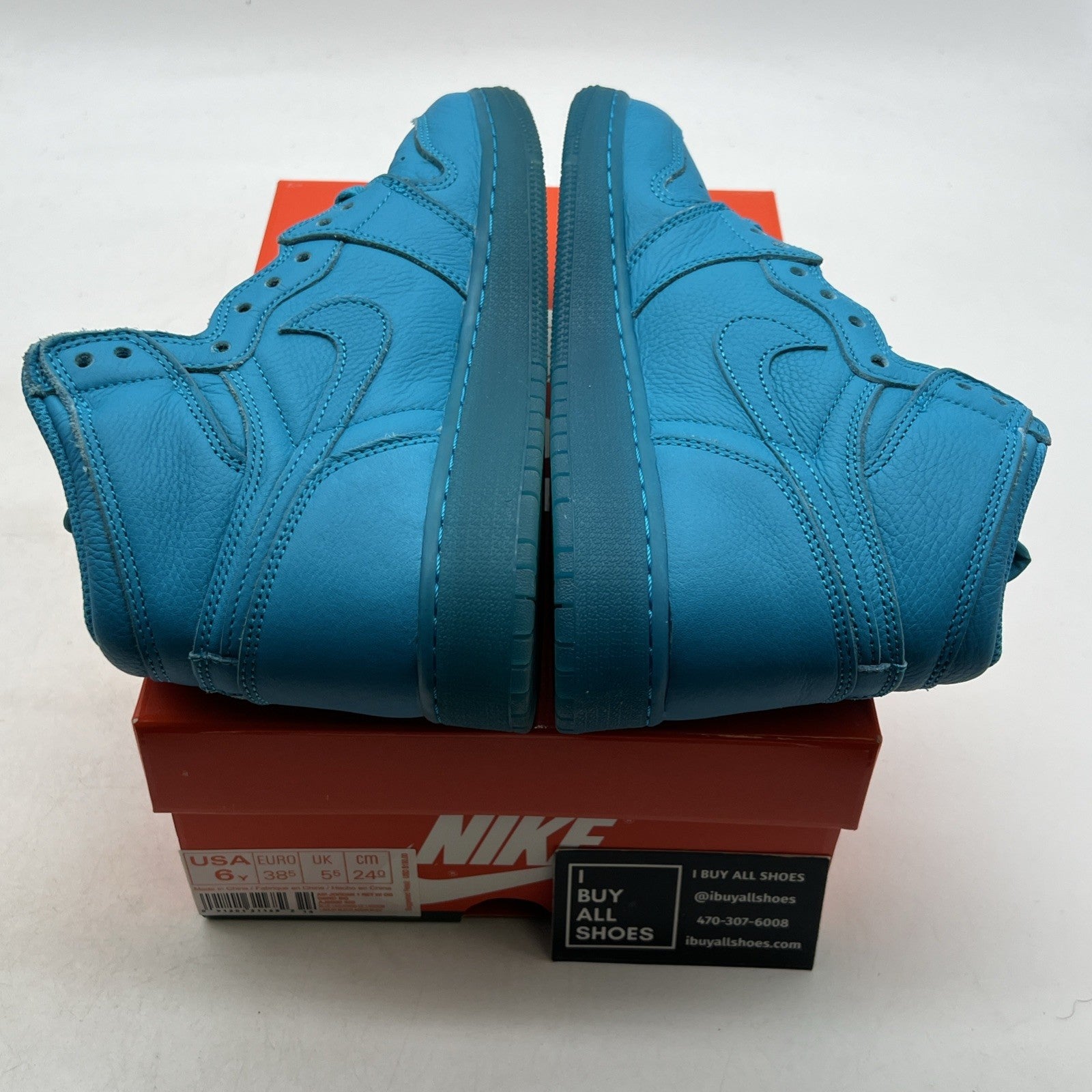 Size 6Y - Air Jordan 1 Retro OG G8RD High Blue Lagoon (AJ6000-455)