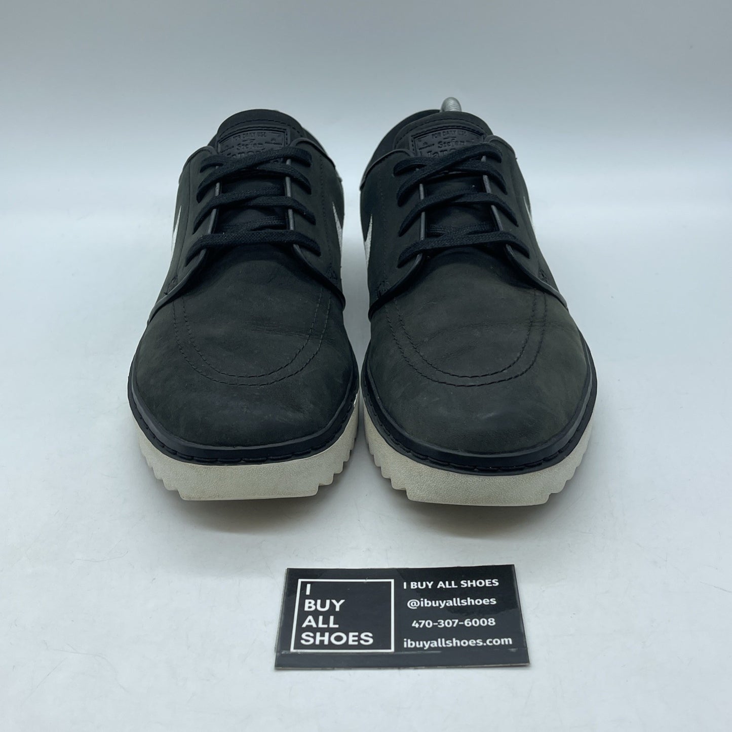 Size 11.5 - Nike Janoski Golf Black White suede (AT4967-004)