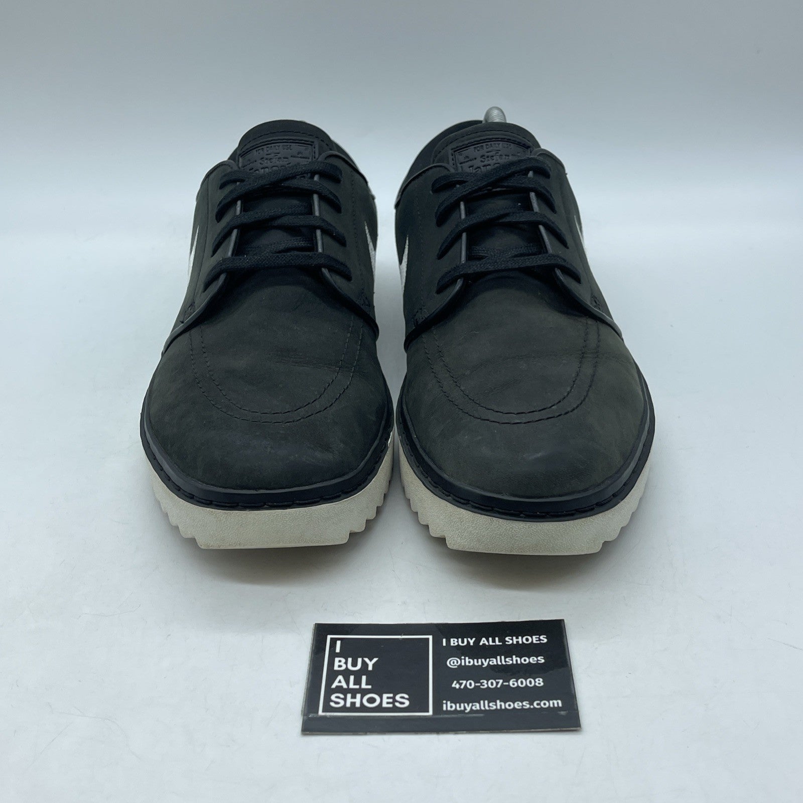 Size 11.5 - Nike Janoski Golf Black White suede (AT4967-004)
