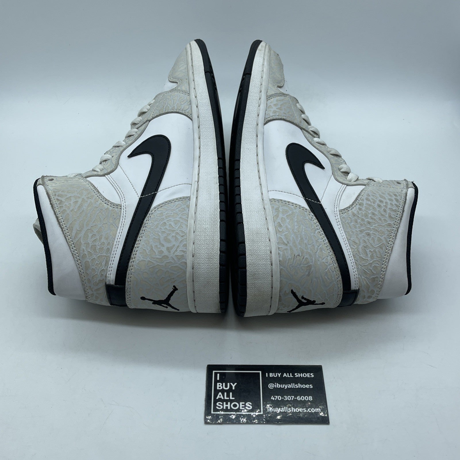 Size 11.5 - Air Jordan 1 Retro High White Elephant Grey White (839115-106)