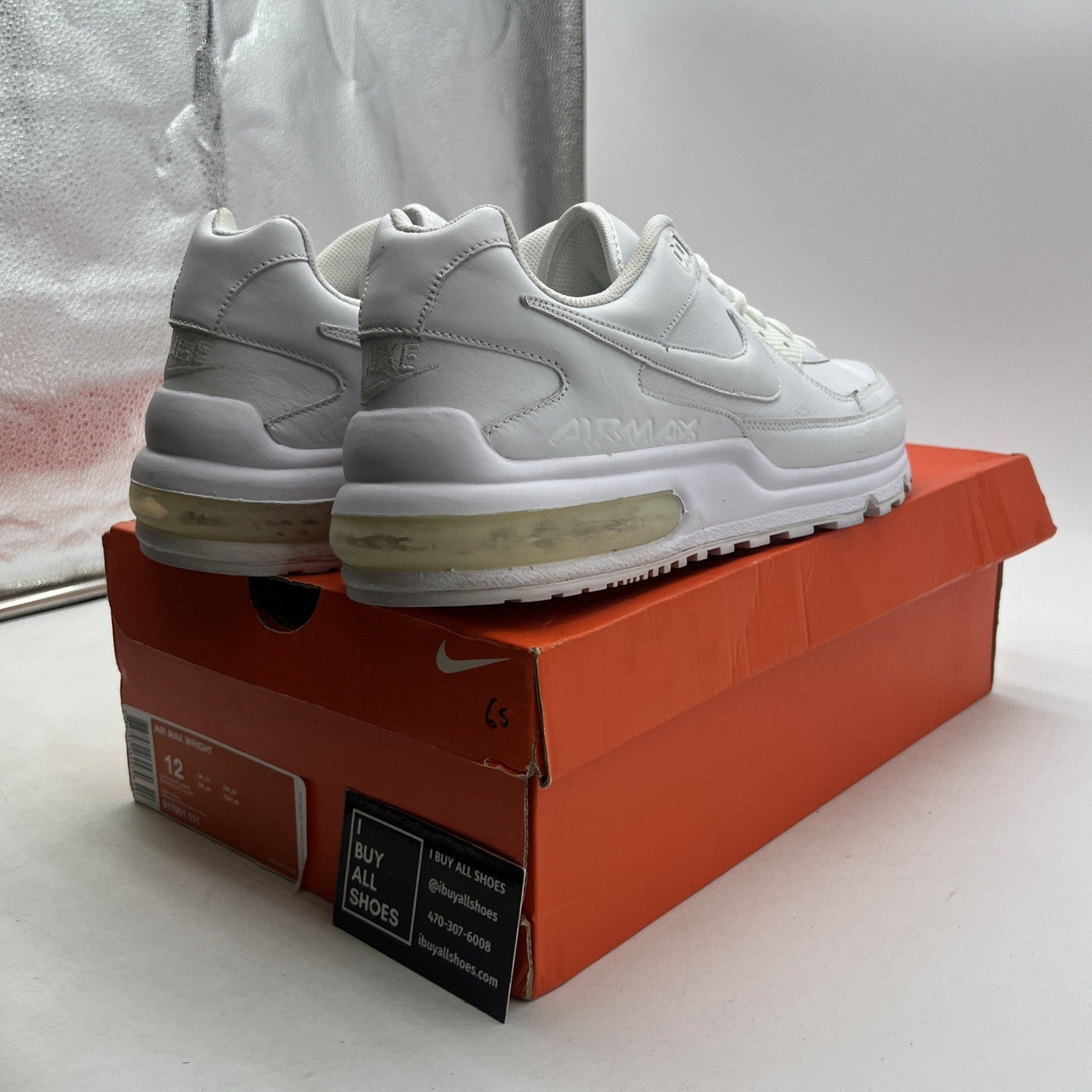 Size 12 - Nike Air Max Wright White - (317551-111)