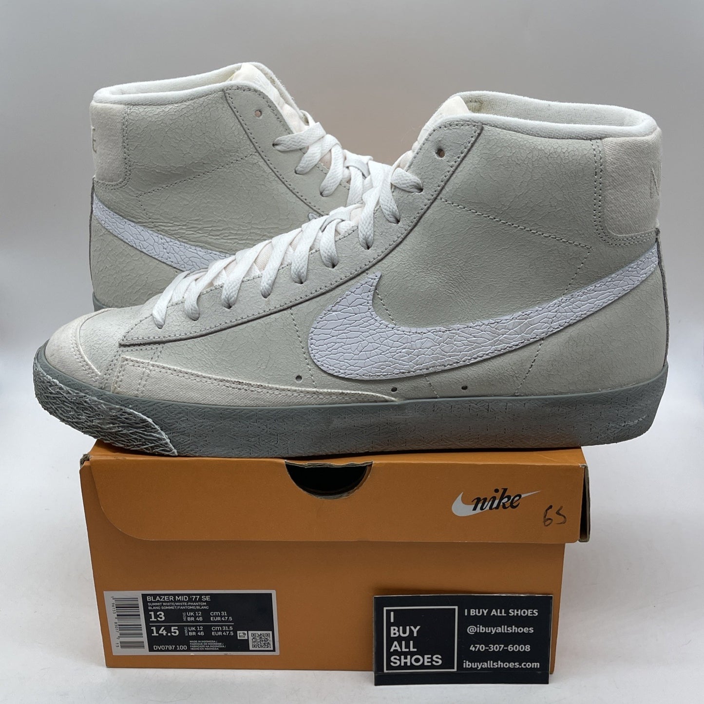 Size 13 - Nike Blazer '77 EMB Mid All-Star - Salt Flats (DV0797-100)