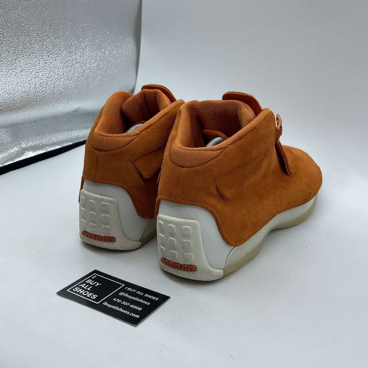 Size 11 - Air Jordan 18 Retro Orange Suede White (AA2494-801)