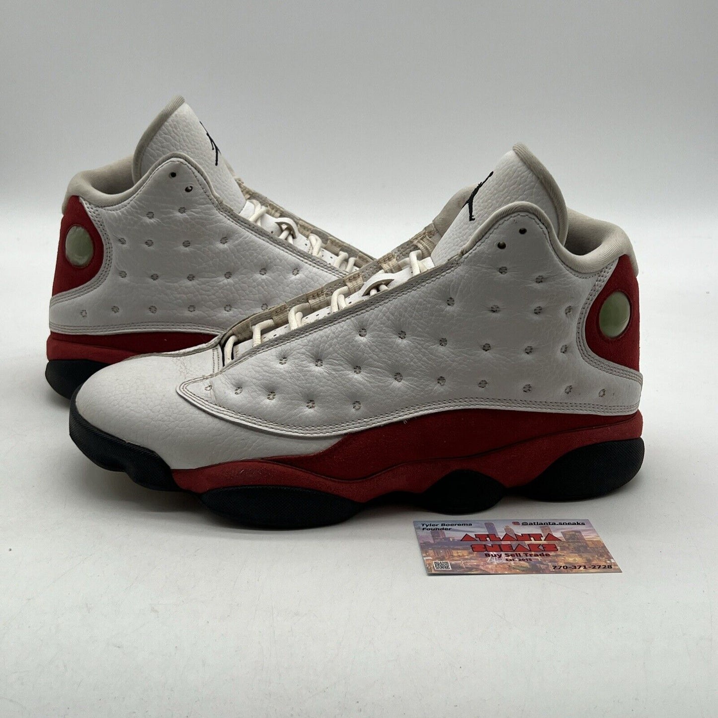 Size 11 - Jordan 13 Retro Chicago 2017 White Red Leather Suede (414571-122)
